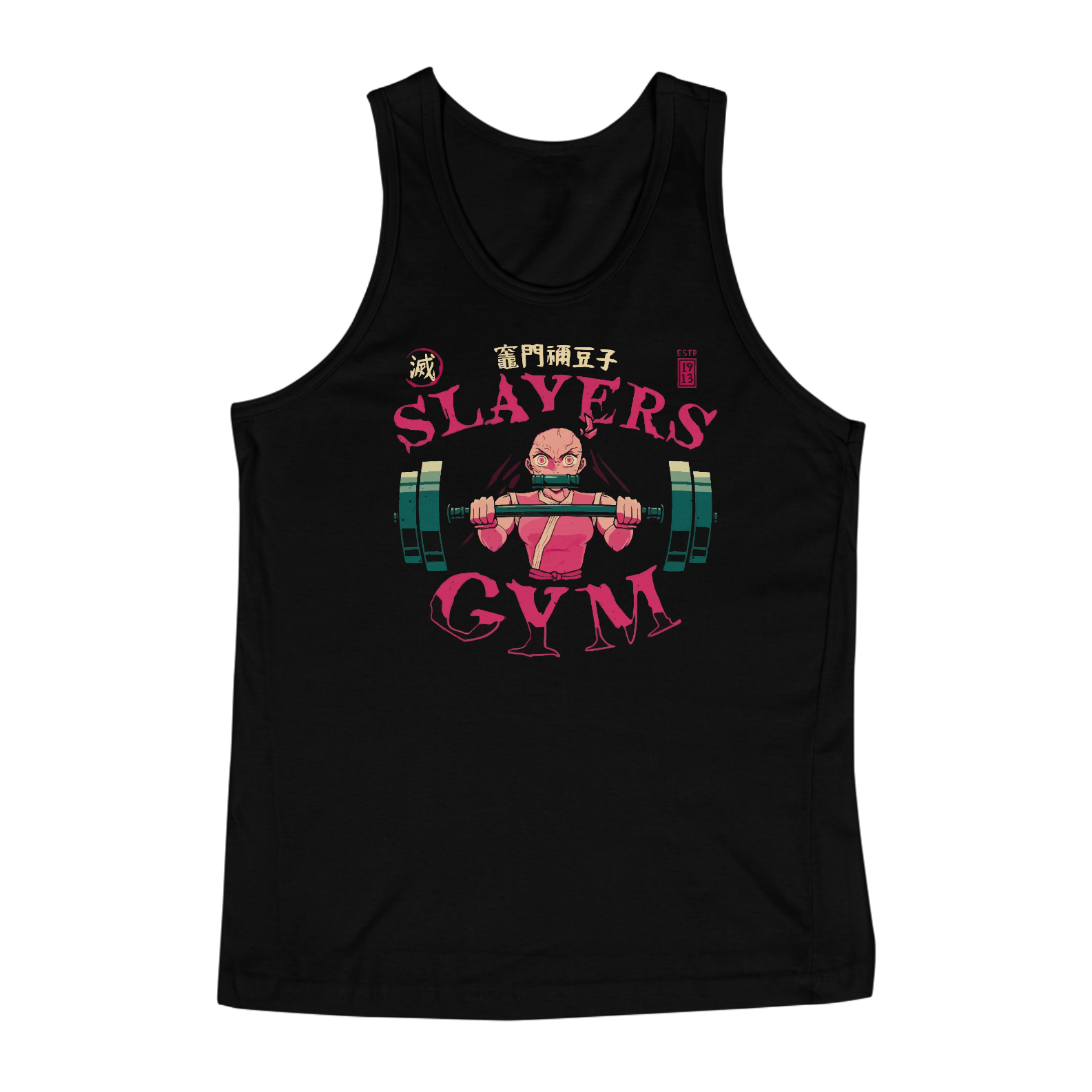 Nome do produto: CAMISETA REGATA MAROMBA DEMON SLAYER NEZUCO GYM