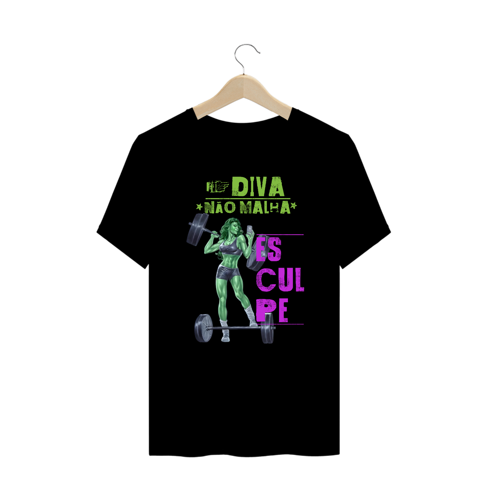 Nome do produto: CAMISETA PLUS SIZE MAROMBA DIVAS MULHER-HULK