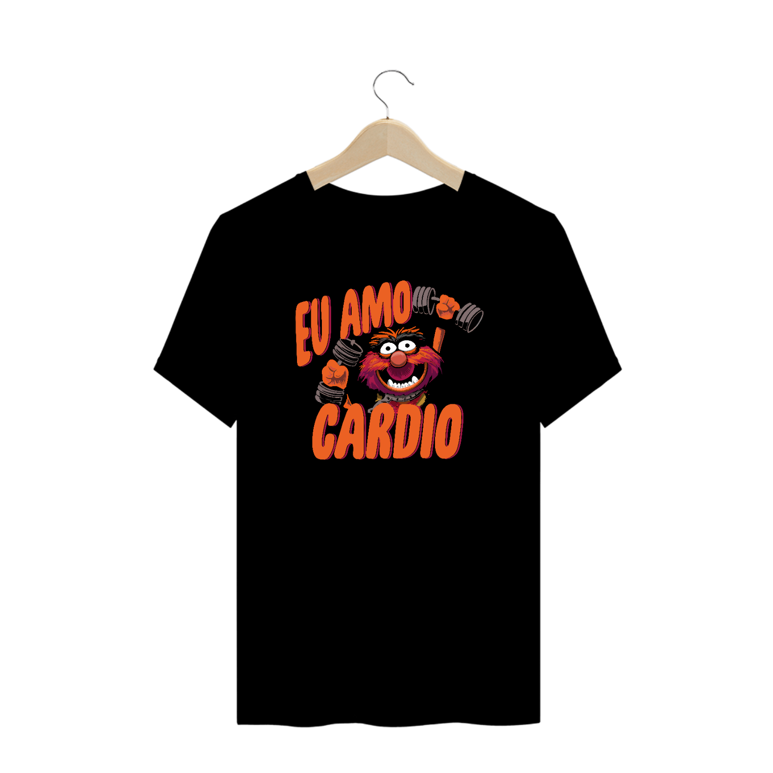 Nome do produto: CAMISETA PLUS SIZE MAROMBA EU AMO CARDIO V1