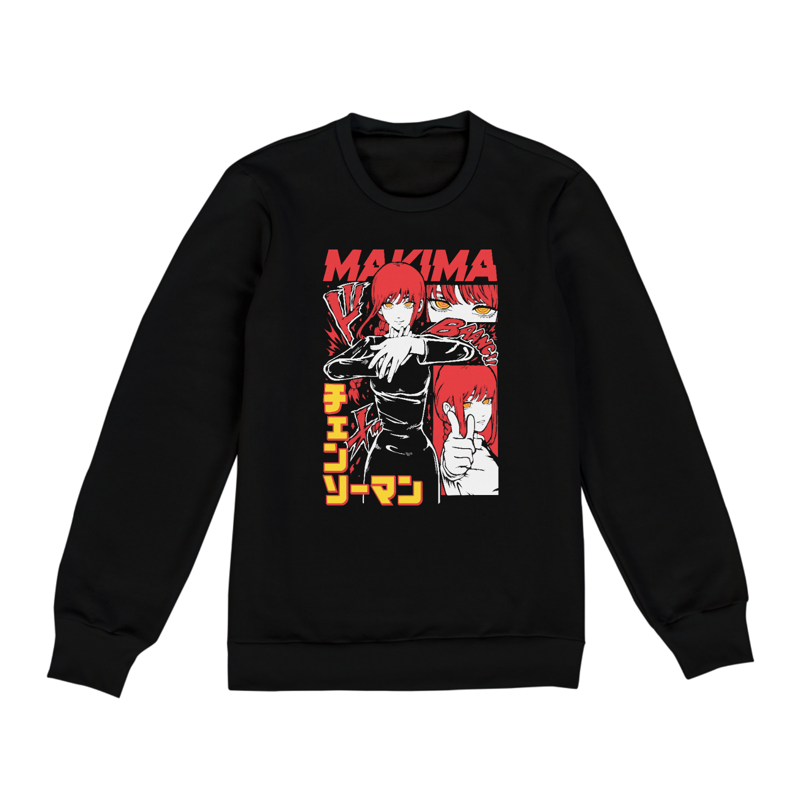 Nome do produto: MOLETOM FECHADO CHAINSAW MAN MAKIMA