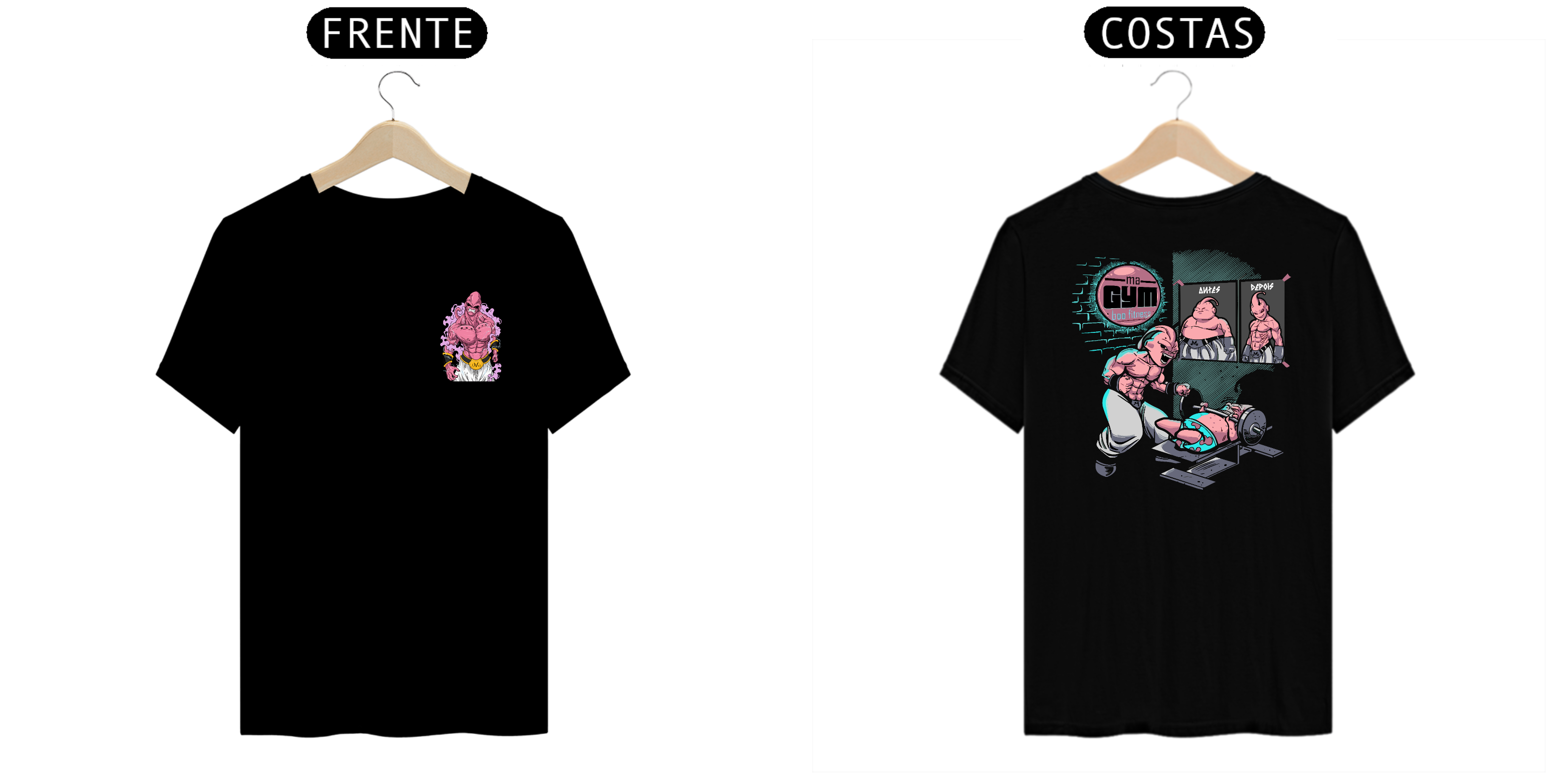 Nome do produto: CAMISETA MAROMBA BOO ACADEMIA - ARTE NAS COSTAS