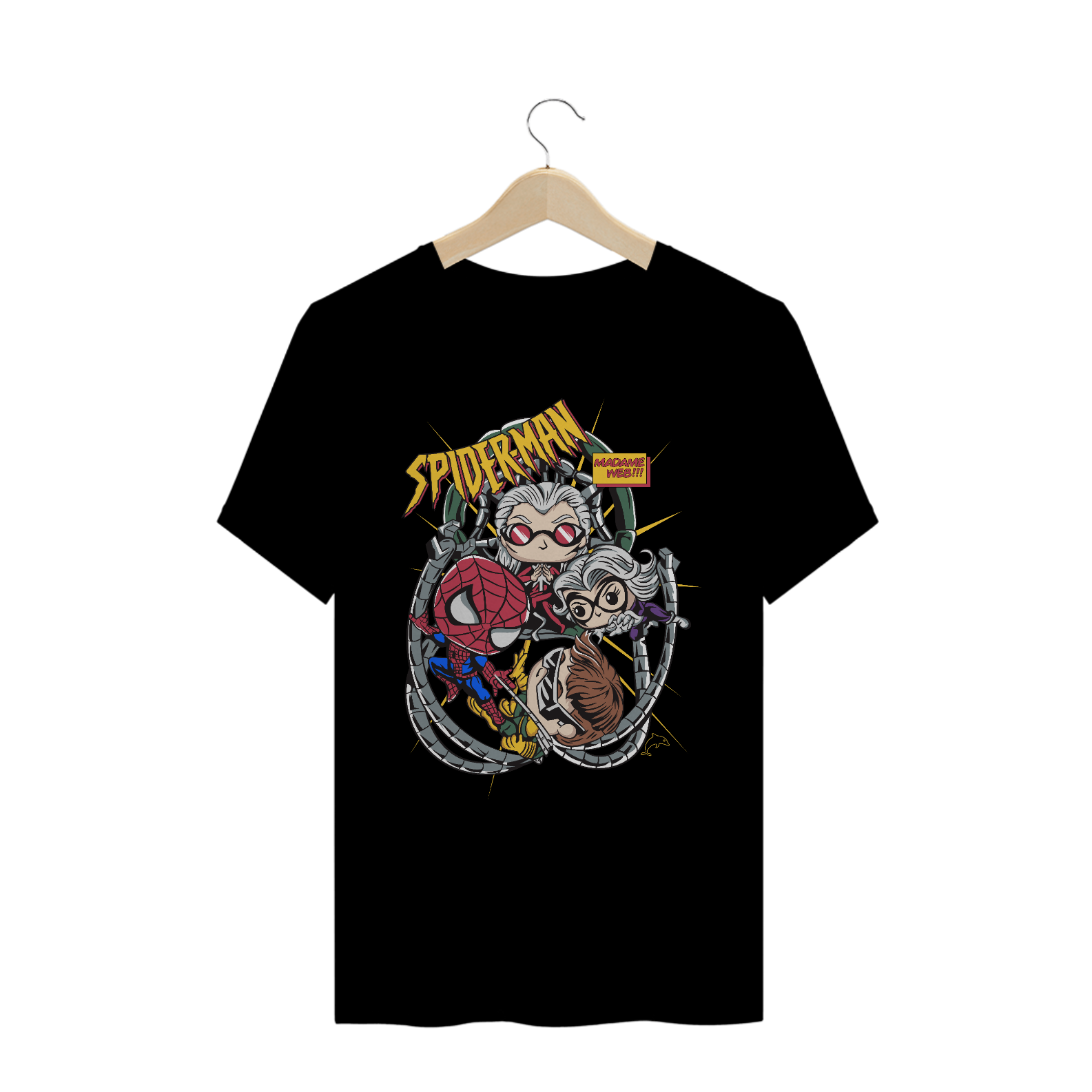 Nome do produto: CAMISETA MADAME TEIA