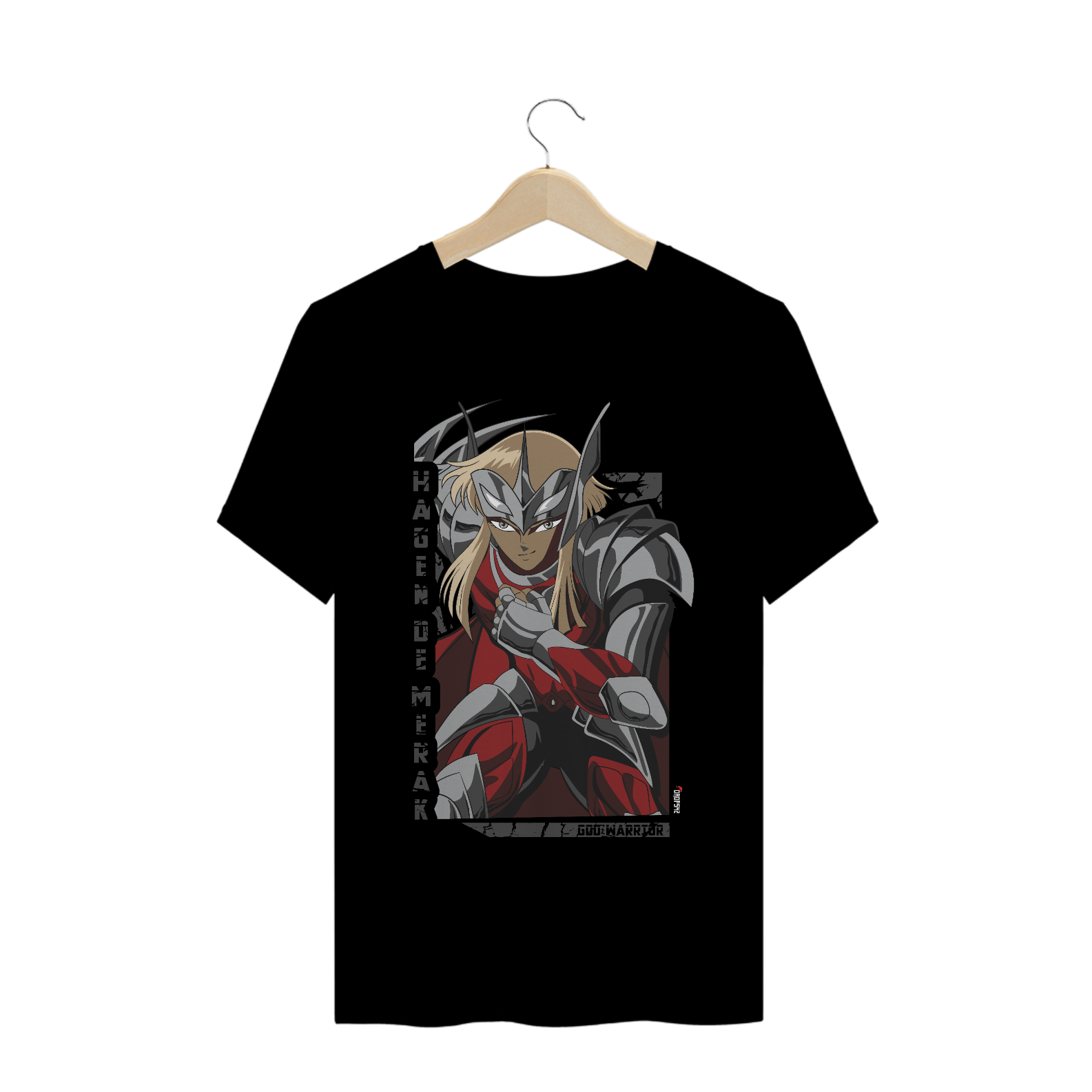 Nome do produto:  CAMISETA CAVALEIROS DO ZODÍACO HAGEN DE MERAK