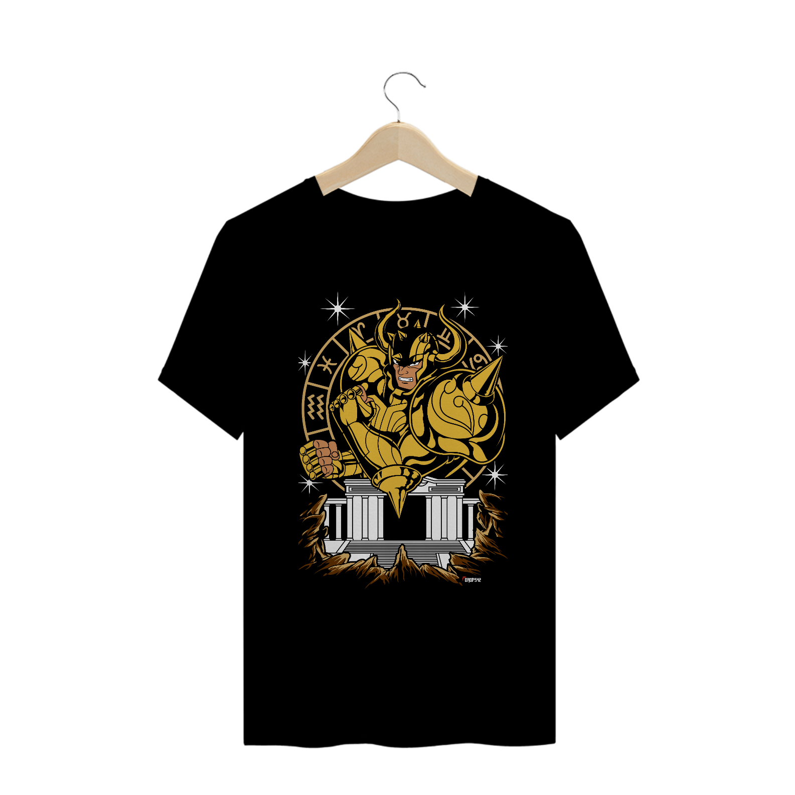 Nome do produto:  CAMISETA CAVALEIROS DO ZODÍACO ALDEBARAN DE TOURO