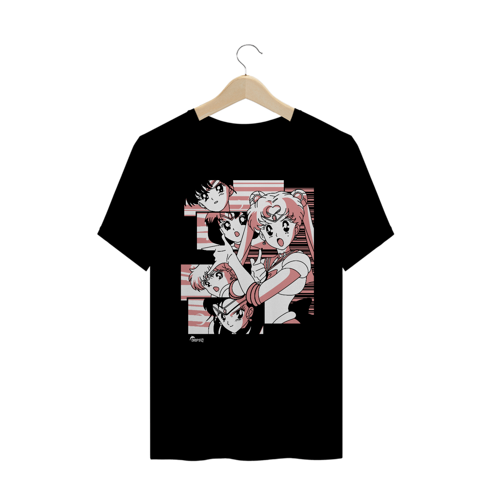 Nome do produto: CAMISETA SAILOR MOON AS MENINAS