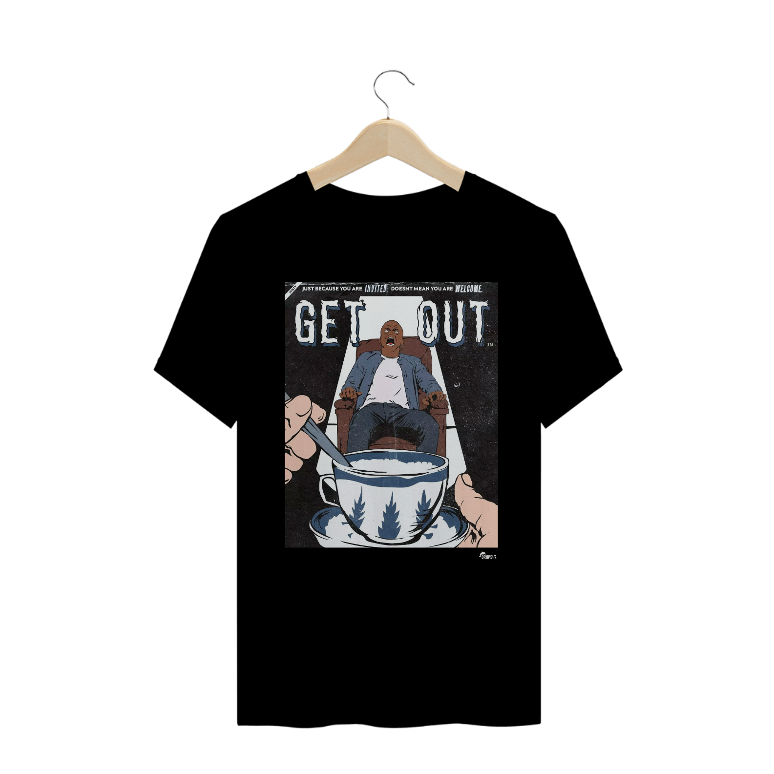 Nome do produto: CAMISETA SONATA DO MEDO GET OUT
