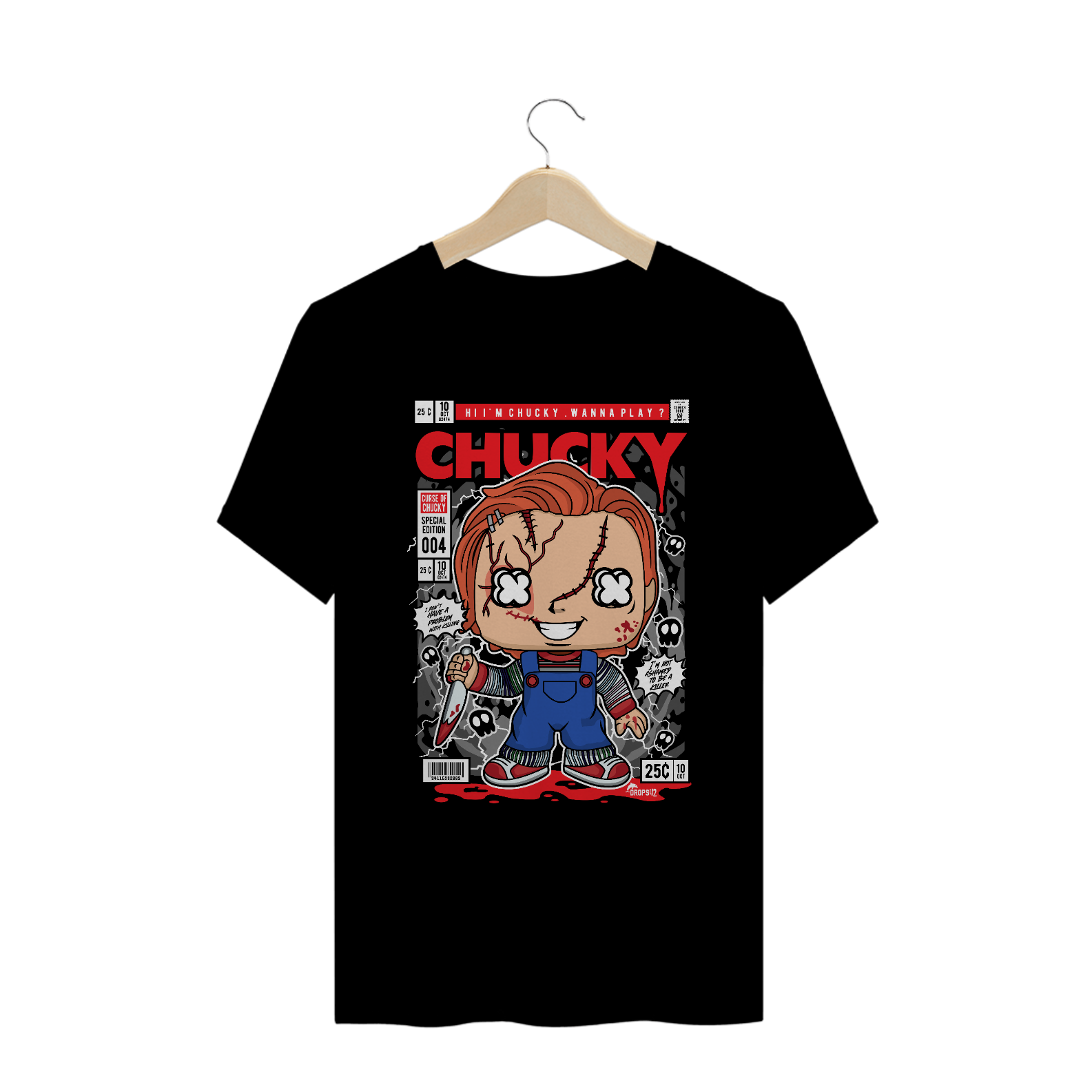 Nome do produto: CAMISETA CHUCKY