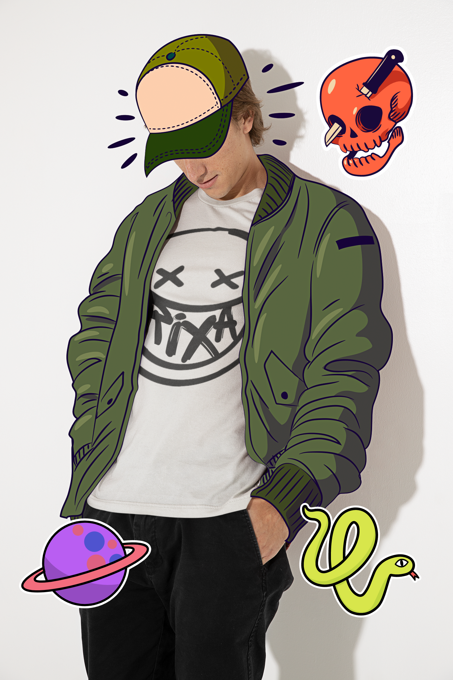 Nome do produto: T-shirt Quality - Smile Preto