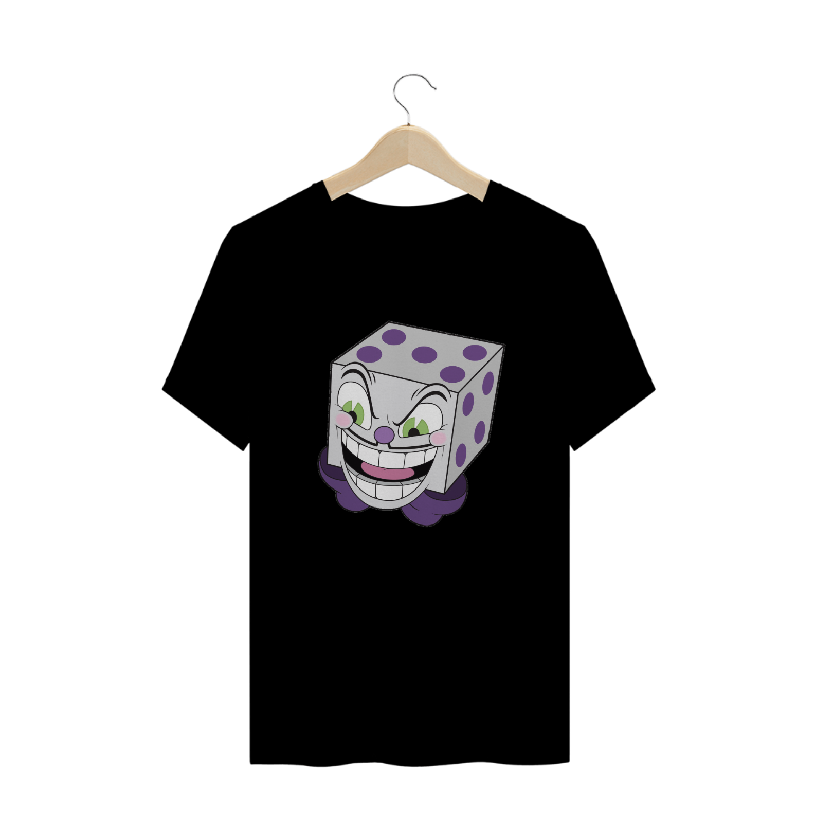Nome do produto: Rei Dado Cuphead - T-shirt Quality