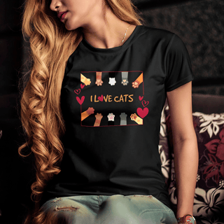 CAMISETA LOVE CATS