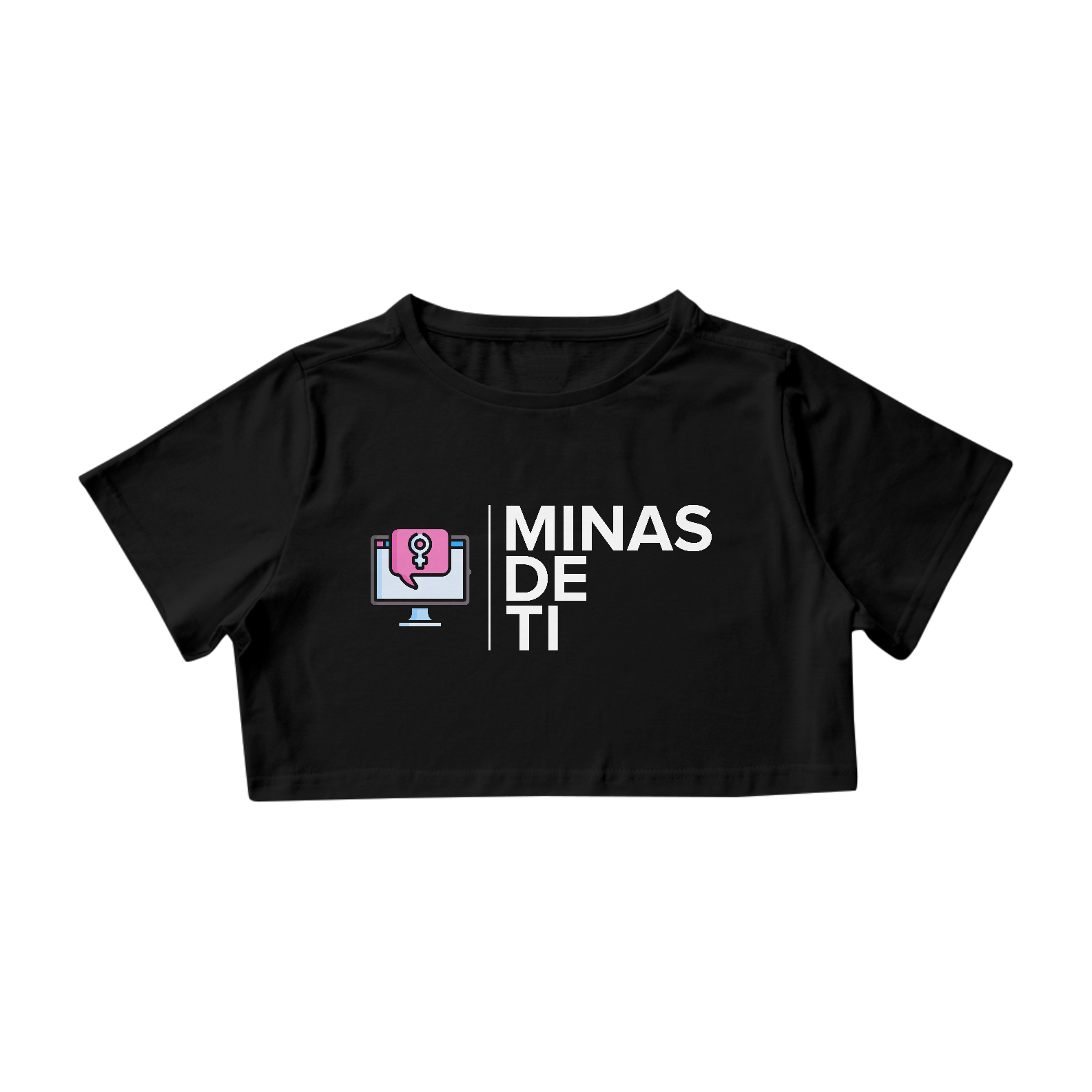 Nome do produto: Cropped Minas de TI - Logo Branca