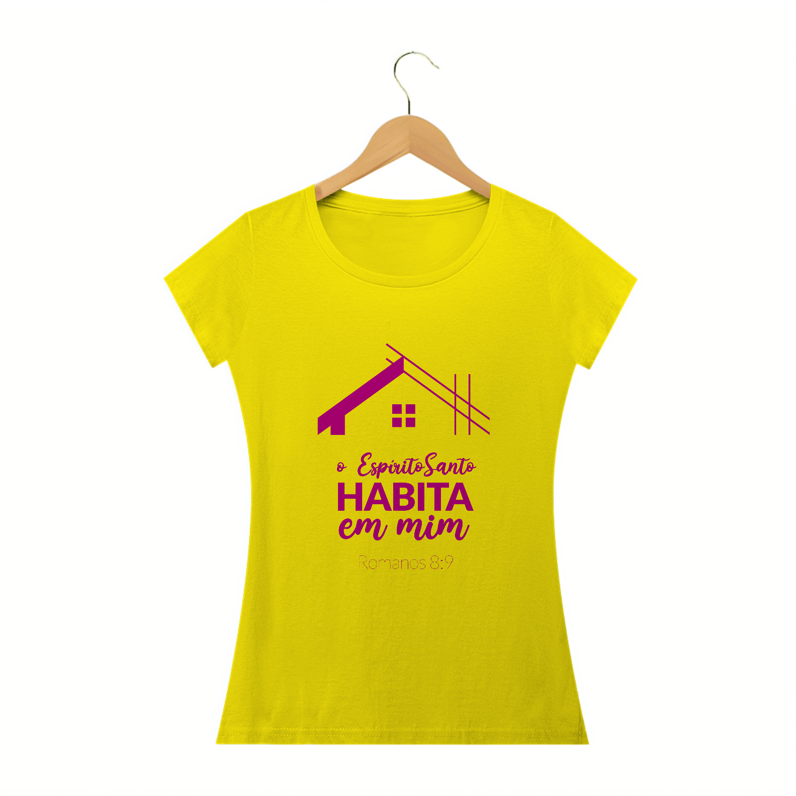 Nome do produto: T-SHIRT FEMININA - MALHA QUALITY - MORADIA (PINK)