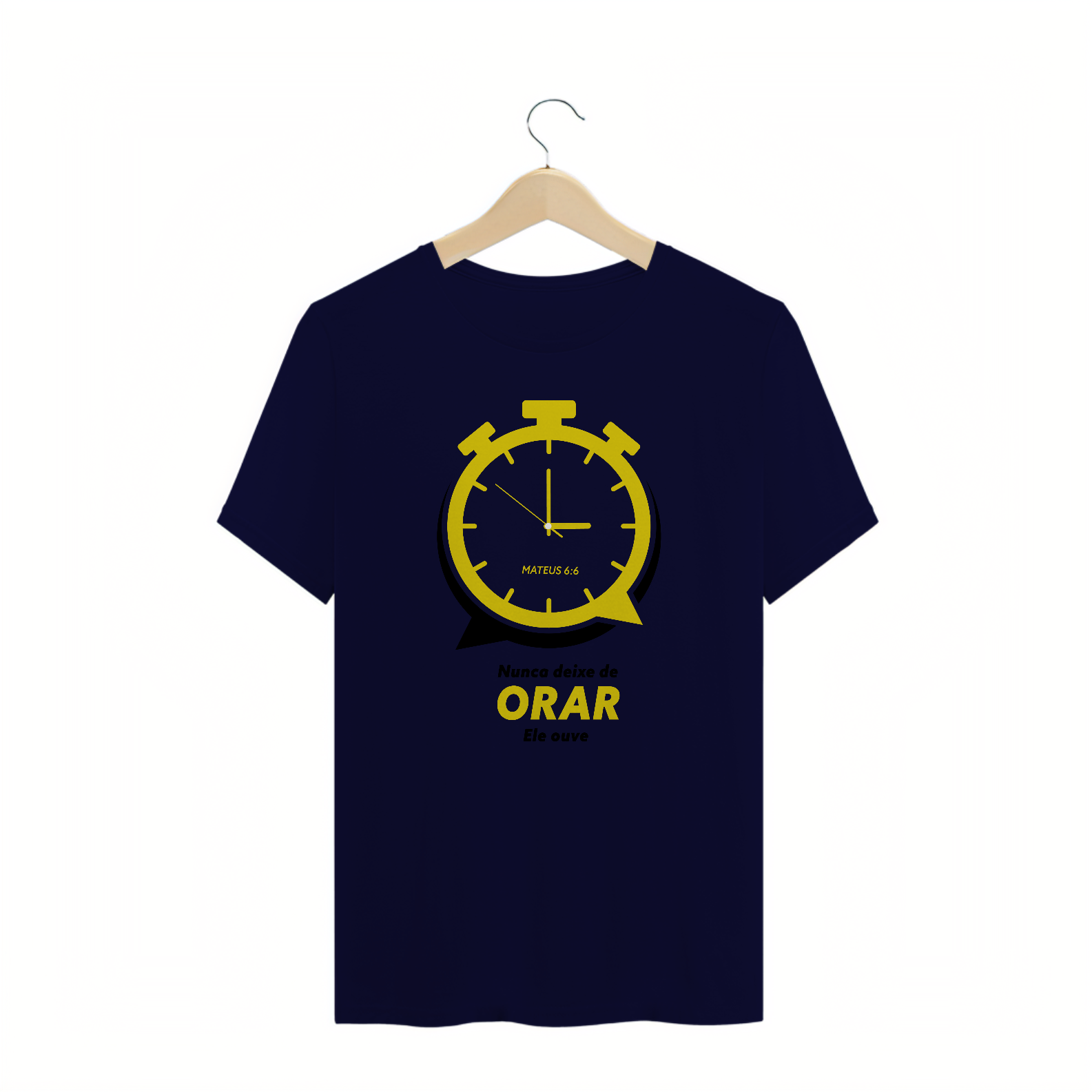 Nome do produto: T-SHIRT PLUS SIZE - ORAÇÃO (YELLOW)