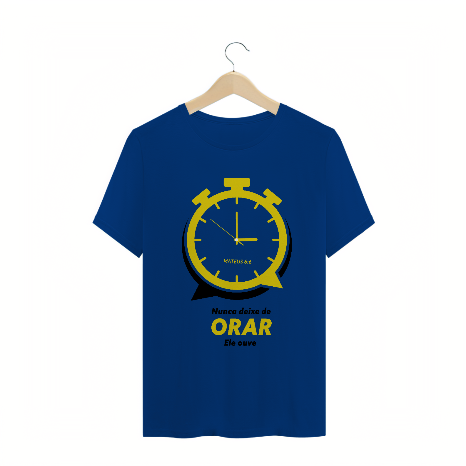 Nome do produto: T-SHIRT MASCULINA - MALHA CLASSICA - ORAÇÃO (RED)