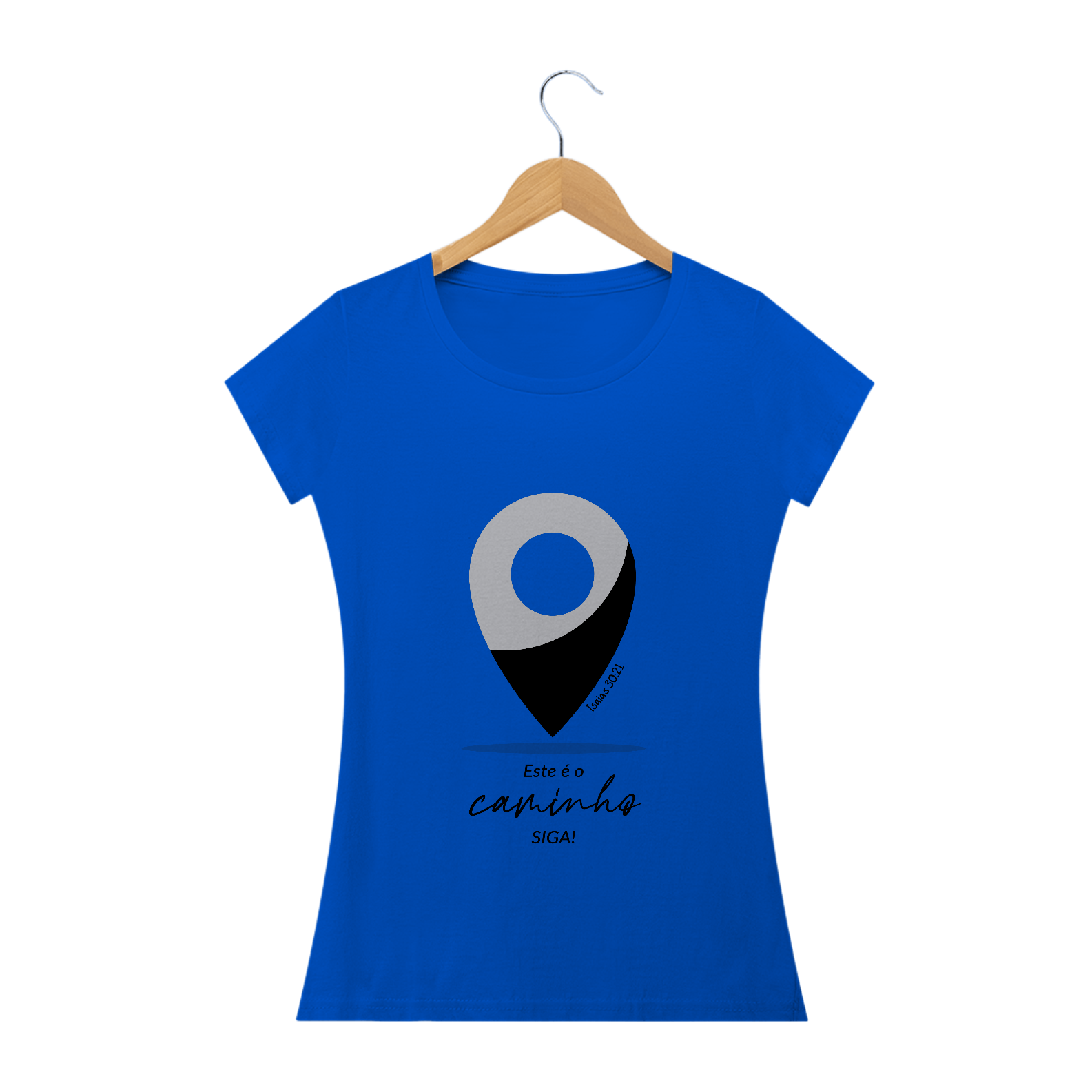 Nome do produto: T-SHIRT FEMININA - MALHA QUALITY  - SIGA (GREY/BLACK)