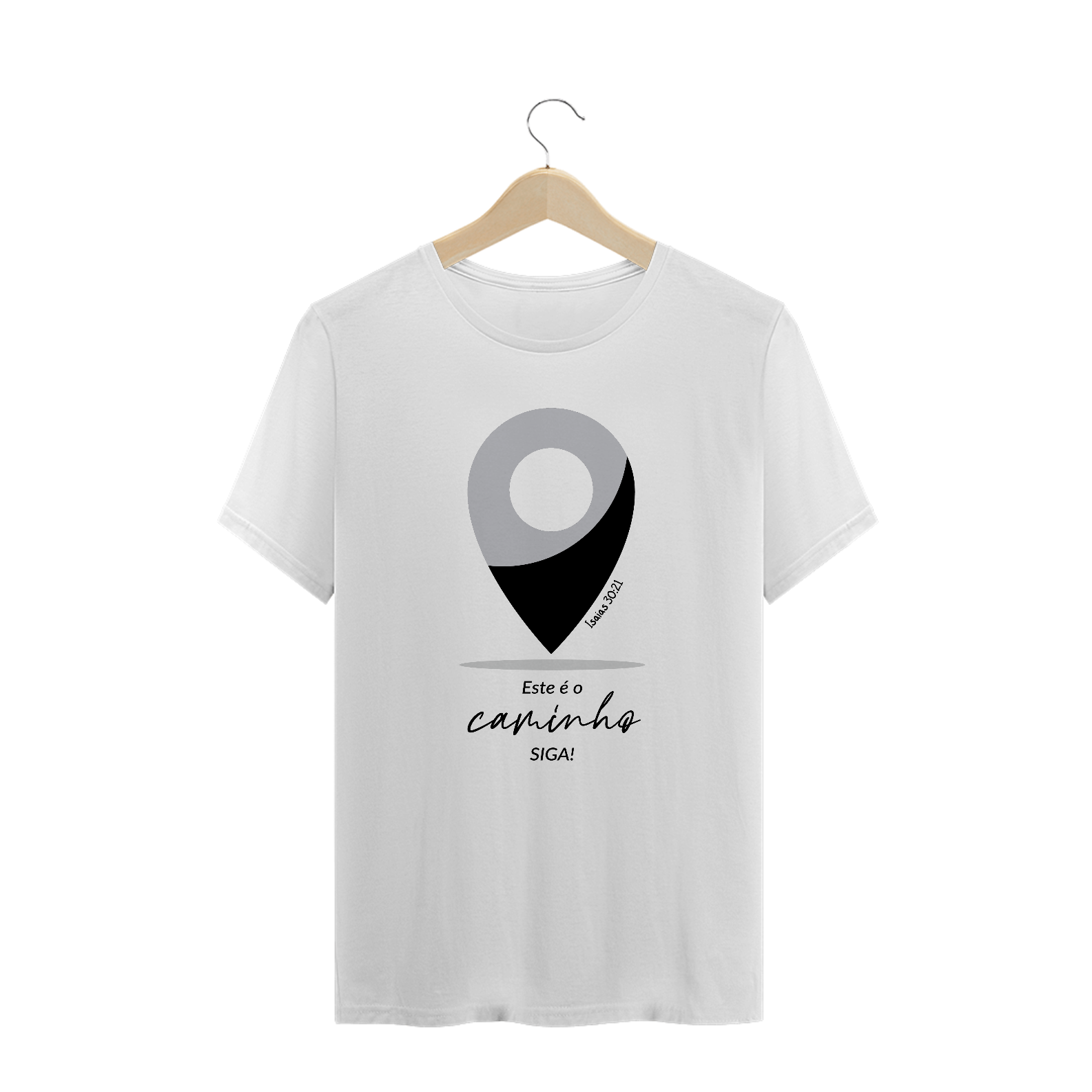 Nome do produto: T-SHIRT PLUS SIZE - SIGA (BLACK/WHITE)