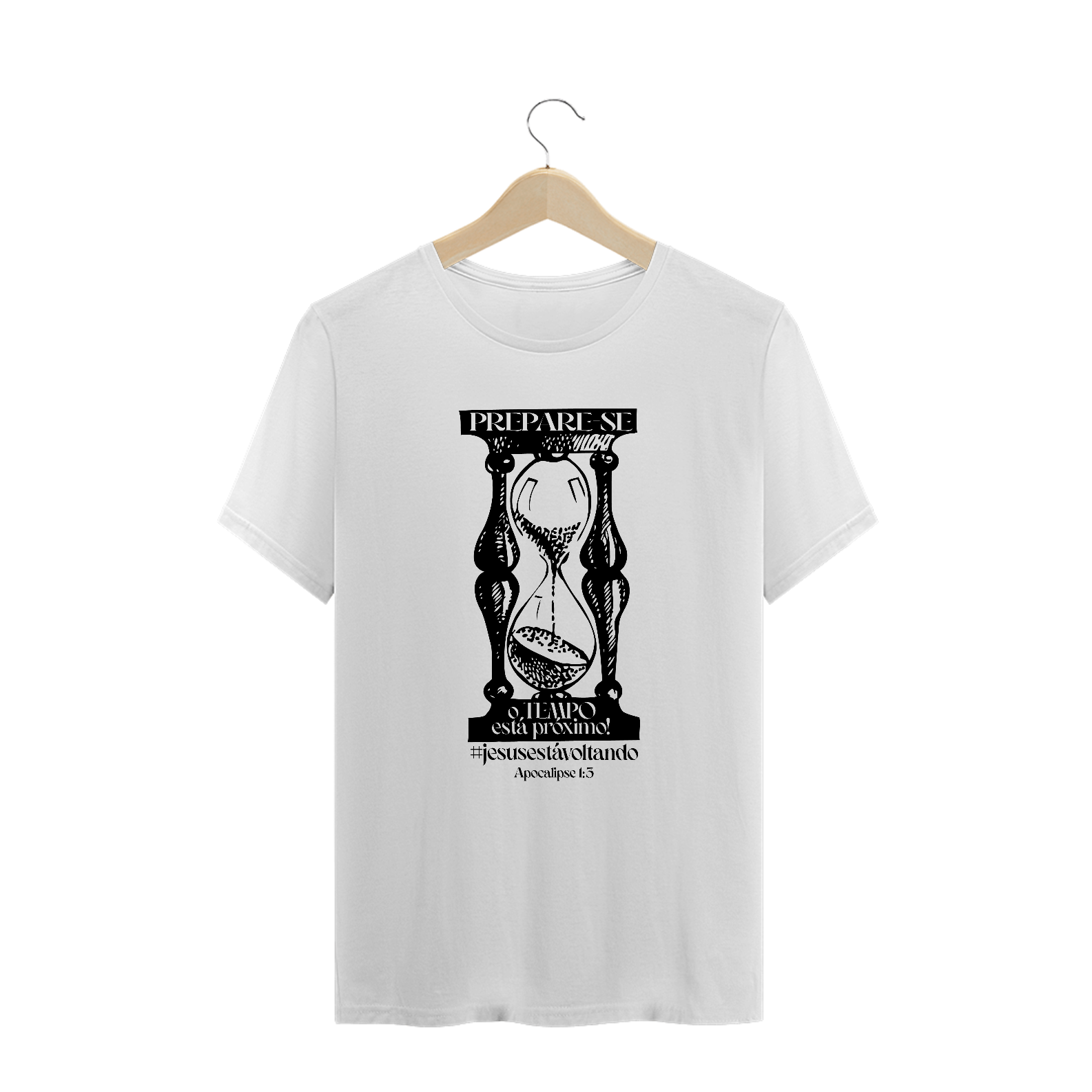 Nome do produto: T-SHIRT PLUS SIZE - PREPARE-SE! (BLACK)