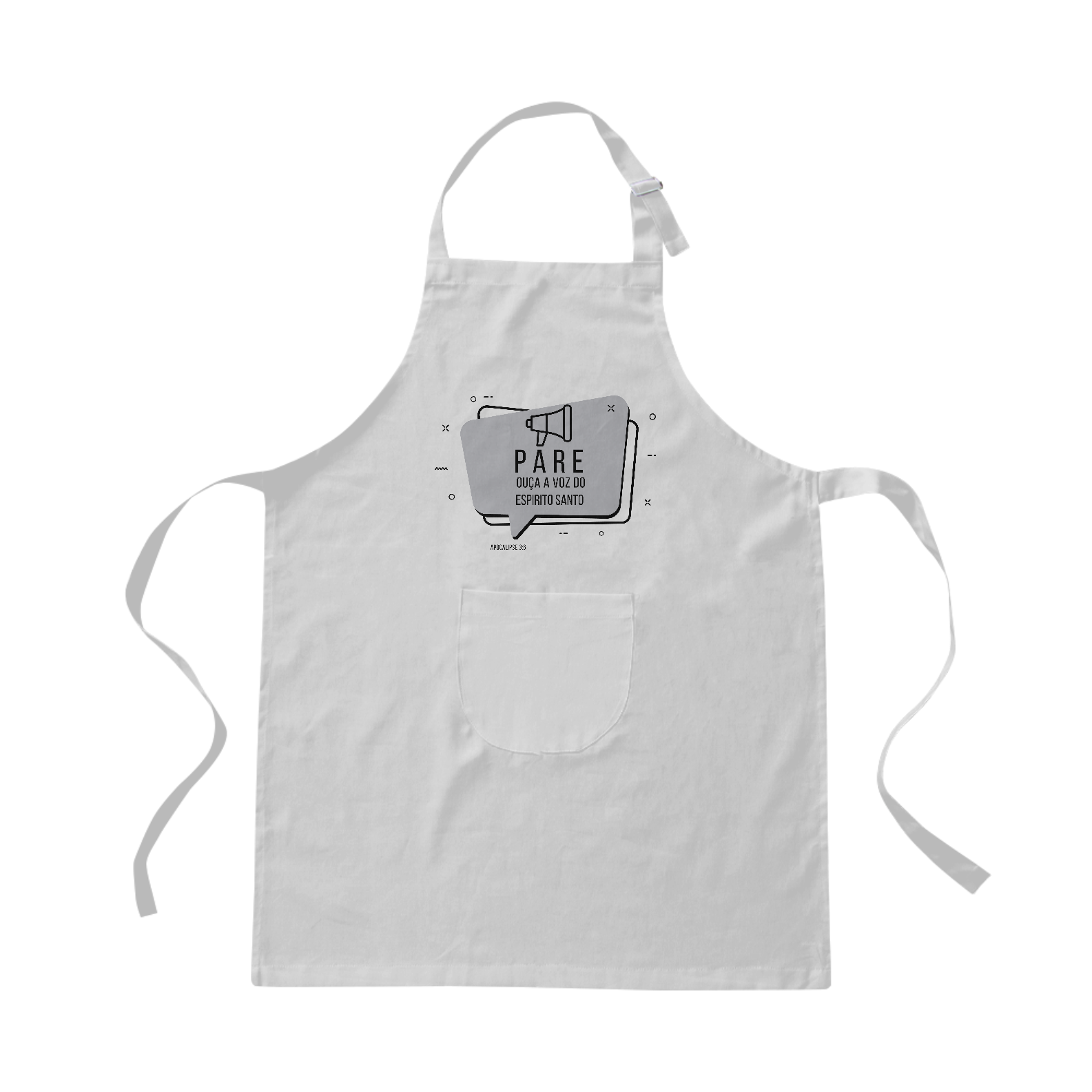 Nome do produto: AVENTAL BRIM - OUÇA (BLACK)