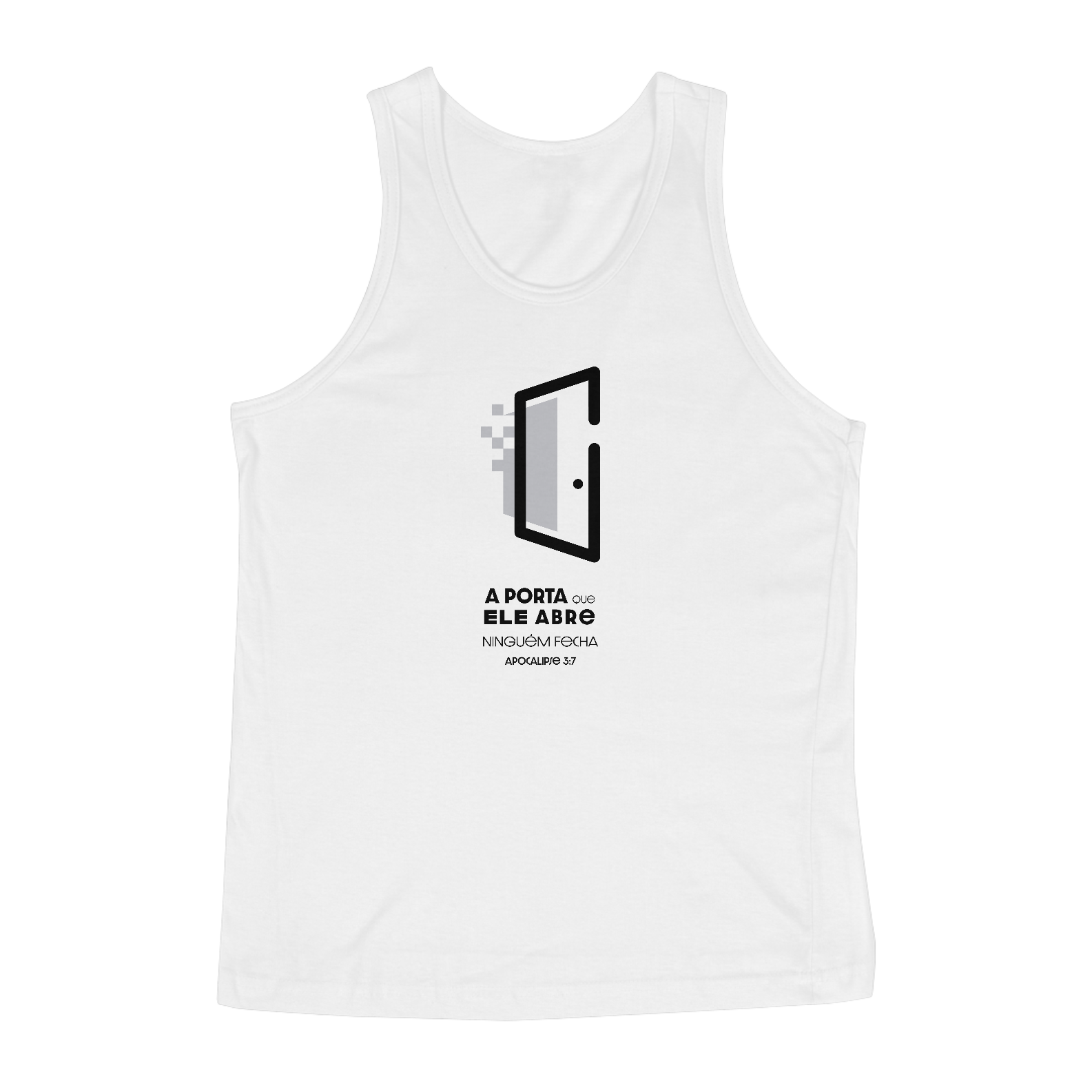 Nome do produto: REGATA MASCULINA CLASSIC BLACK - A PORTA