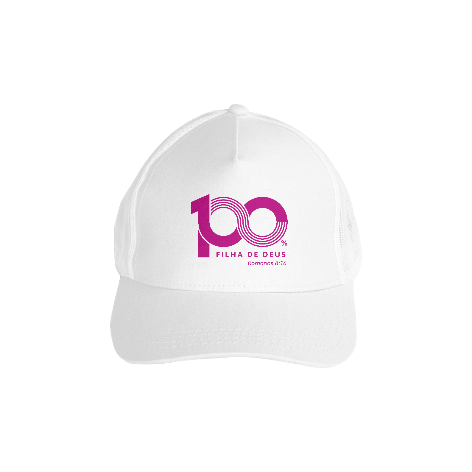 Nome do produto: BONE AMERICANO COM TELA - FILHA (PINK)