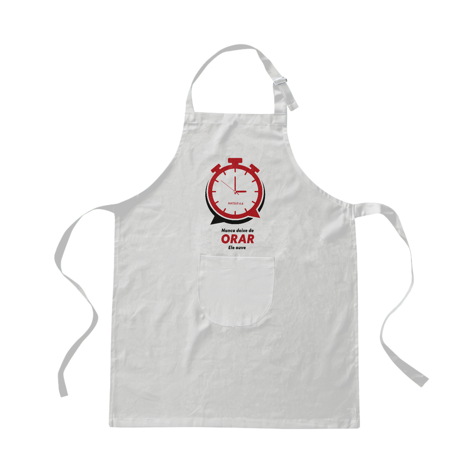 Nome do produto: AVENTAL BRIM - ORAÇÃO (RED)