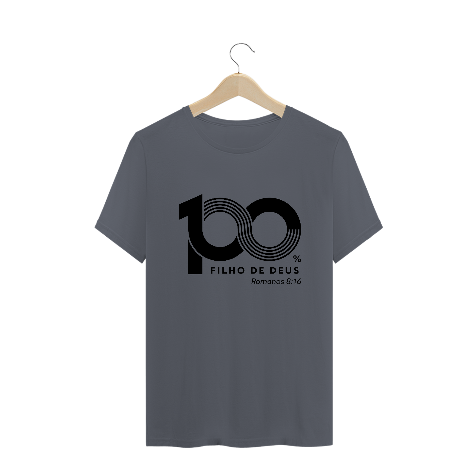 Nome do produto: T-SHIRT MASCULINA - MALHA CLASSICA - FILHO (BLACK)