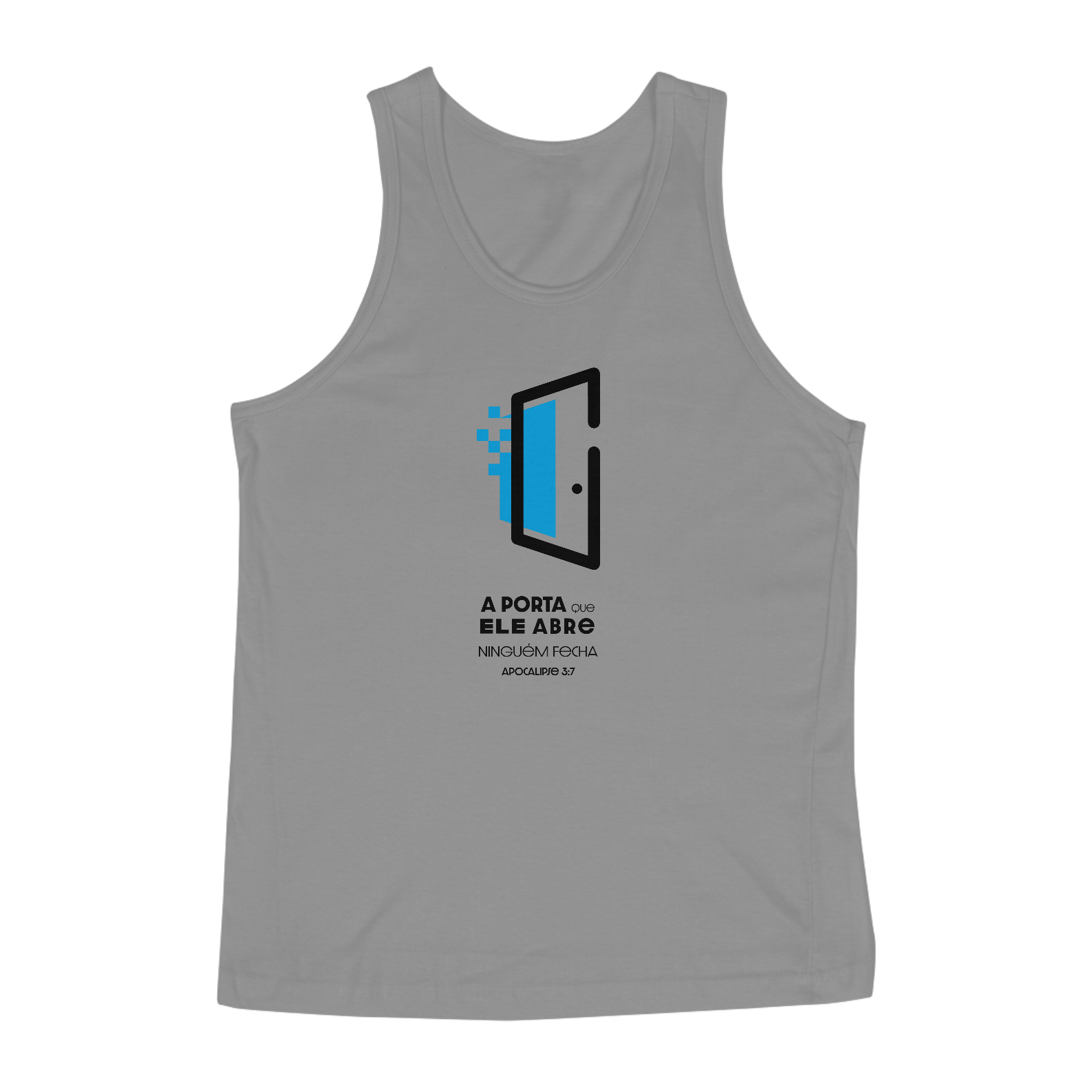 Nome do produto: REGATA MASCULINA CLASSIC BLUE - A PORTA