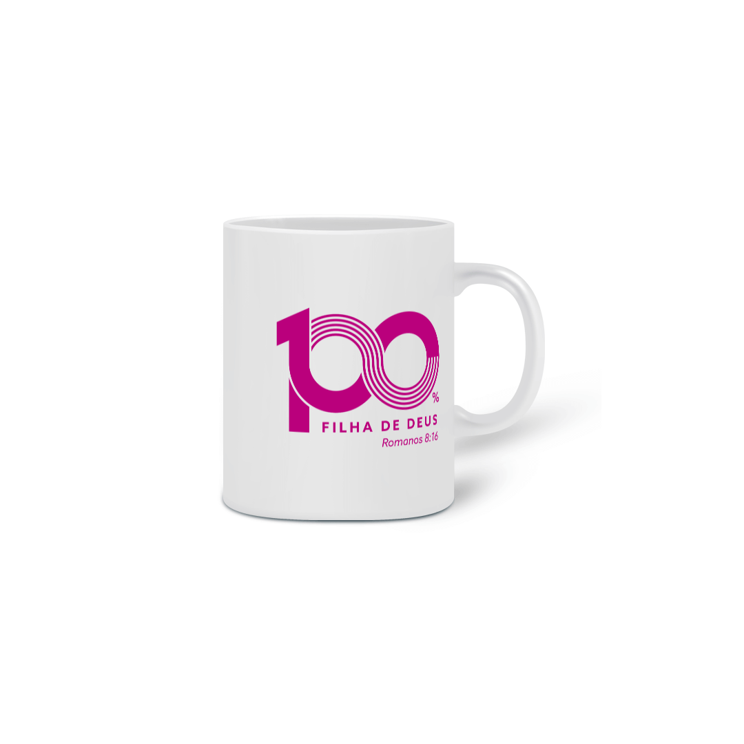 Nome do produto: CANECA DE CERAMICA - FILHA (PINK)