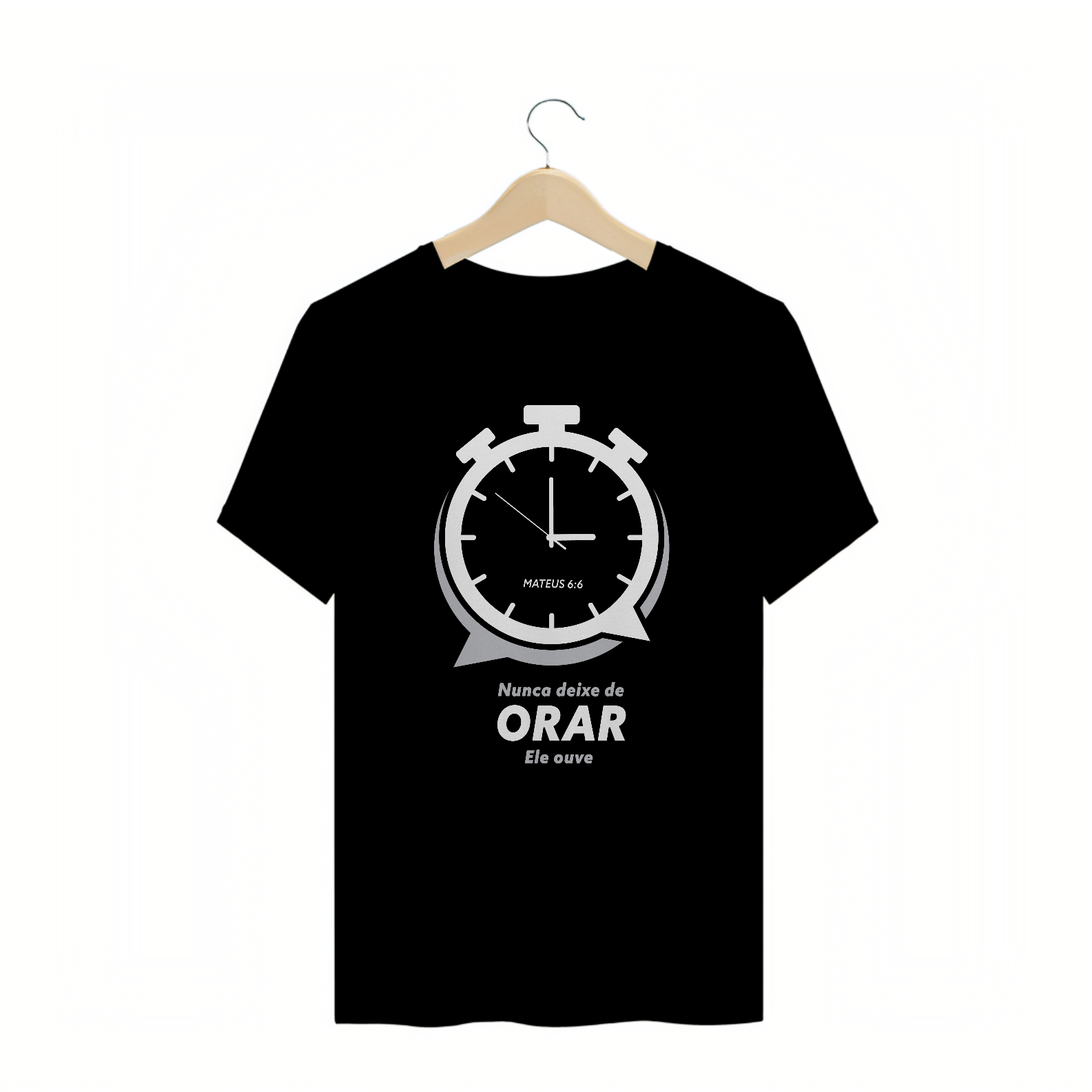 Nome do produto: T-SHIRT PLUS SIZE - ORAÇÃO (WHITE)