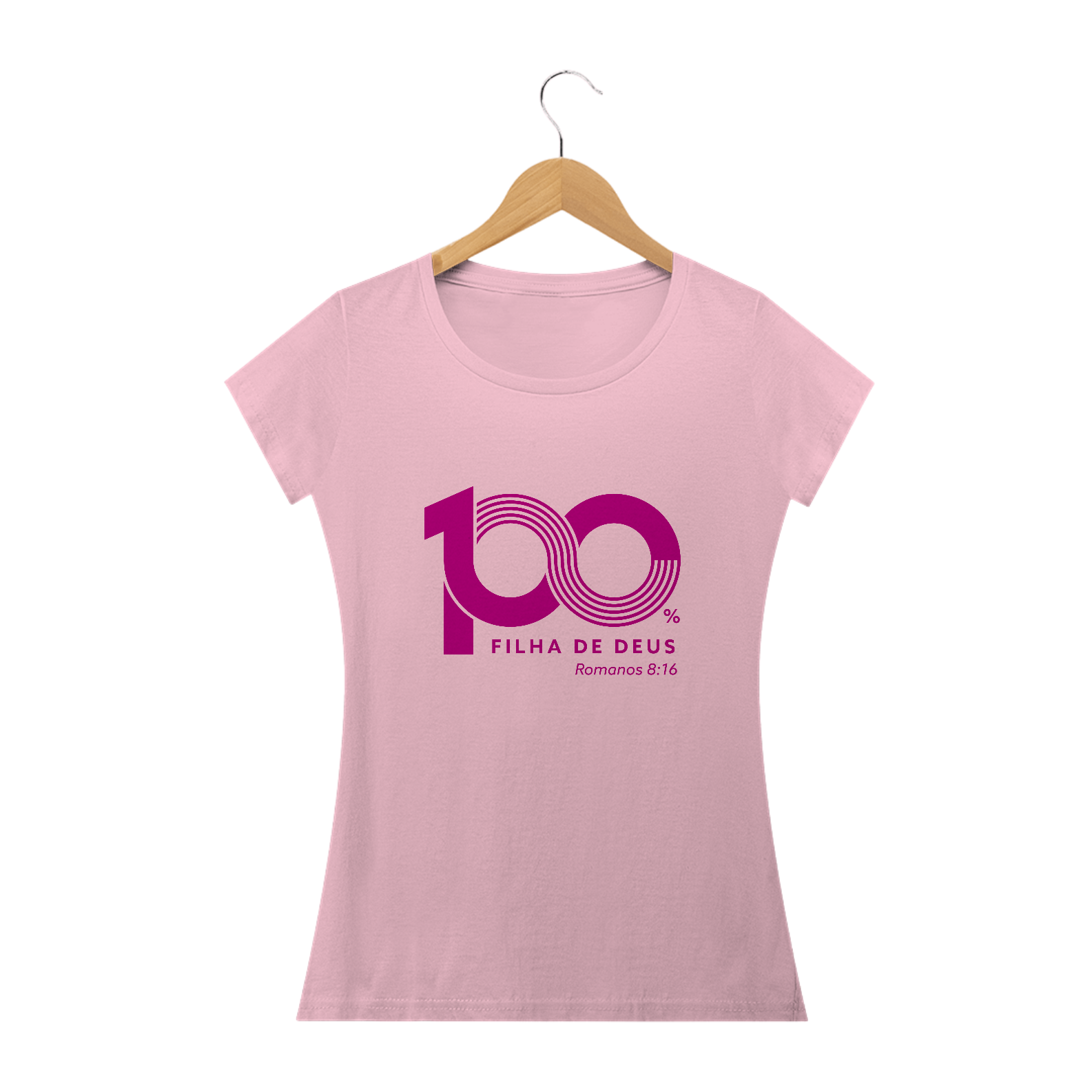 Nome do produto: T-SHIRT FEMININA - MALHA CLASSICA - FILHA (PINK)