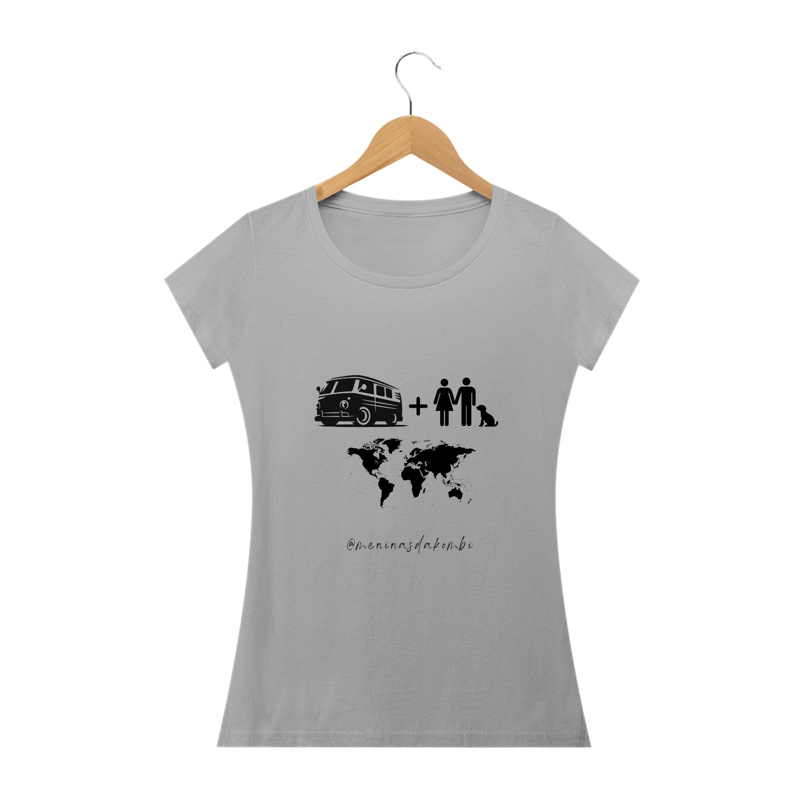 Nome do produto: Camiseta Kombi + Eu&Vc + Mundo!
