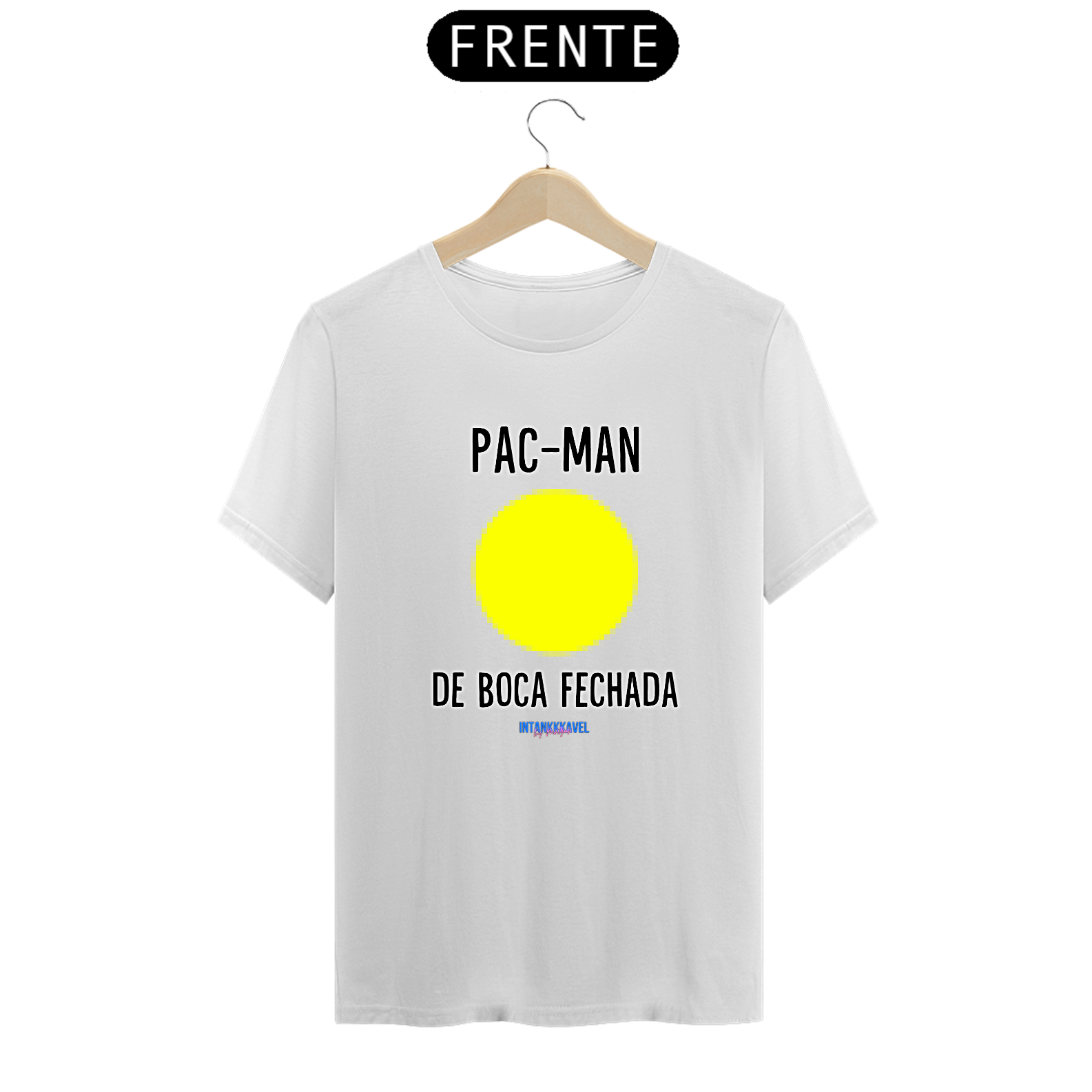 Nome do produto: Pac-Man de Boca Fechada - CAMISETA