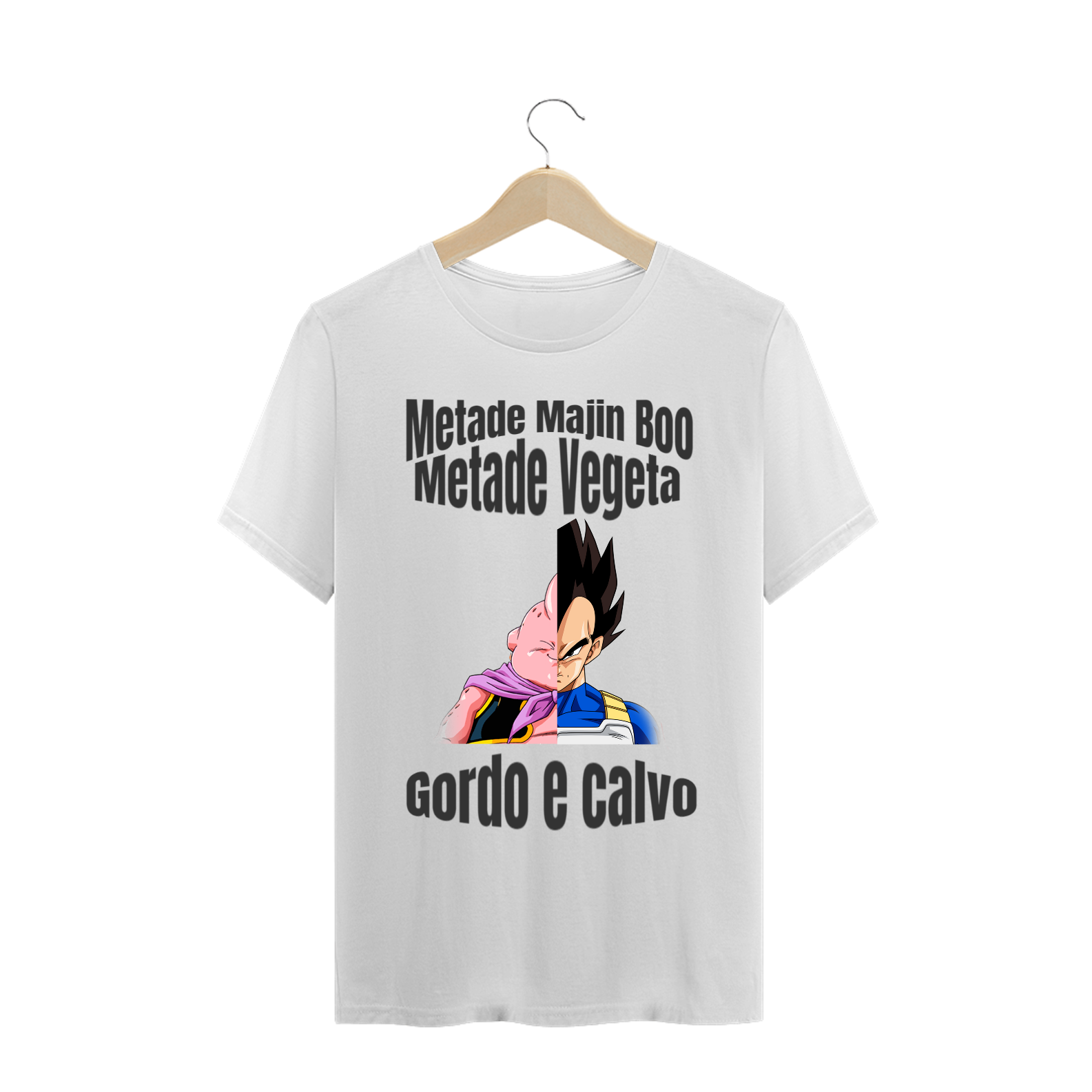 Nome do produto: Metade Majon Boo Metade Vegeta CAMISETA