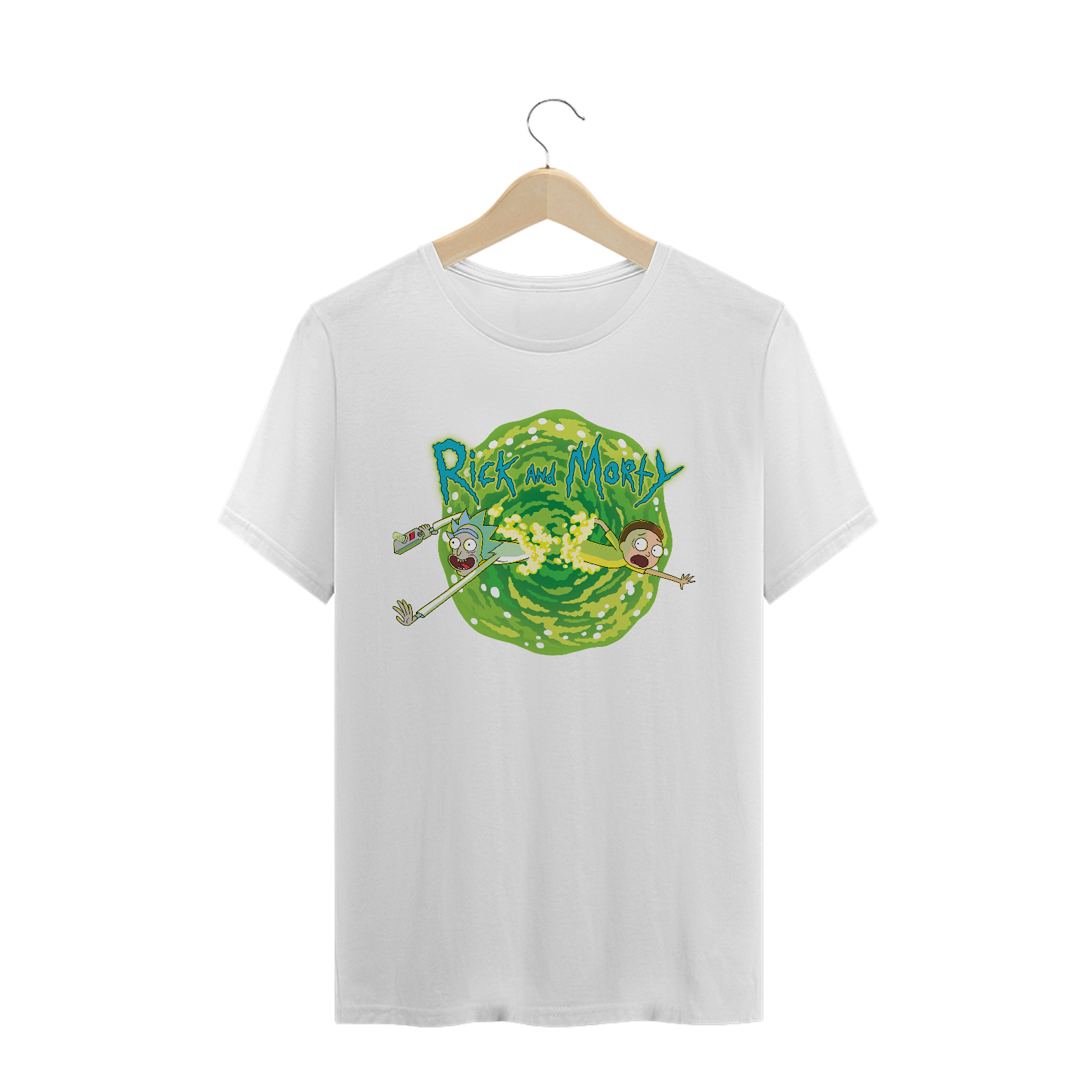 Nome do produto: CAMISETA RICK AND MORTY VIAGEM TRIDIMENSIONAL