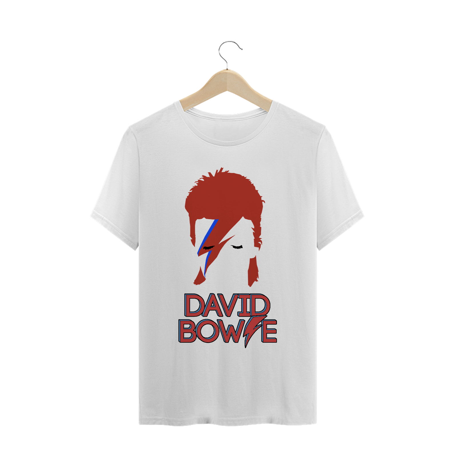 Nome do produto: CAMISETA DAVID BOWIE silhueta
