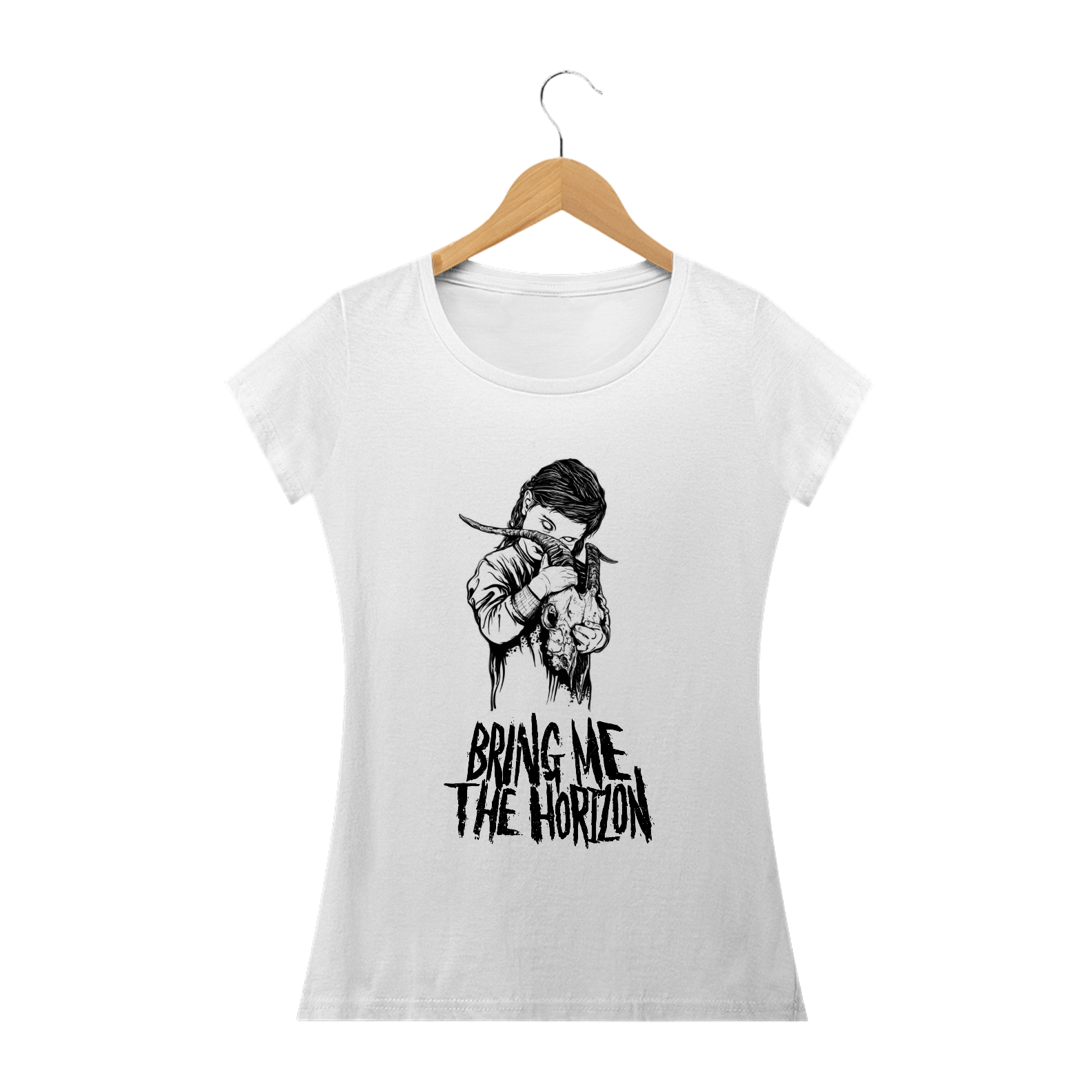Nome do produto: CAMISETA BABY LONG BMTH MENINA BODE