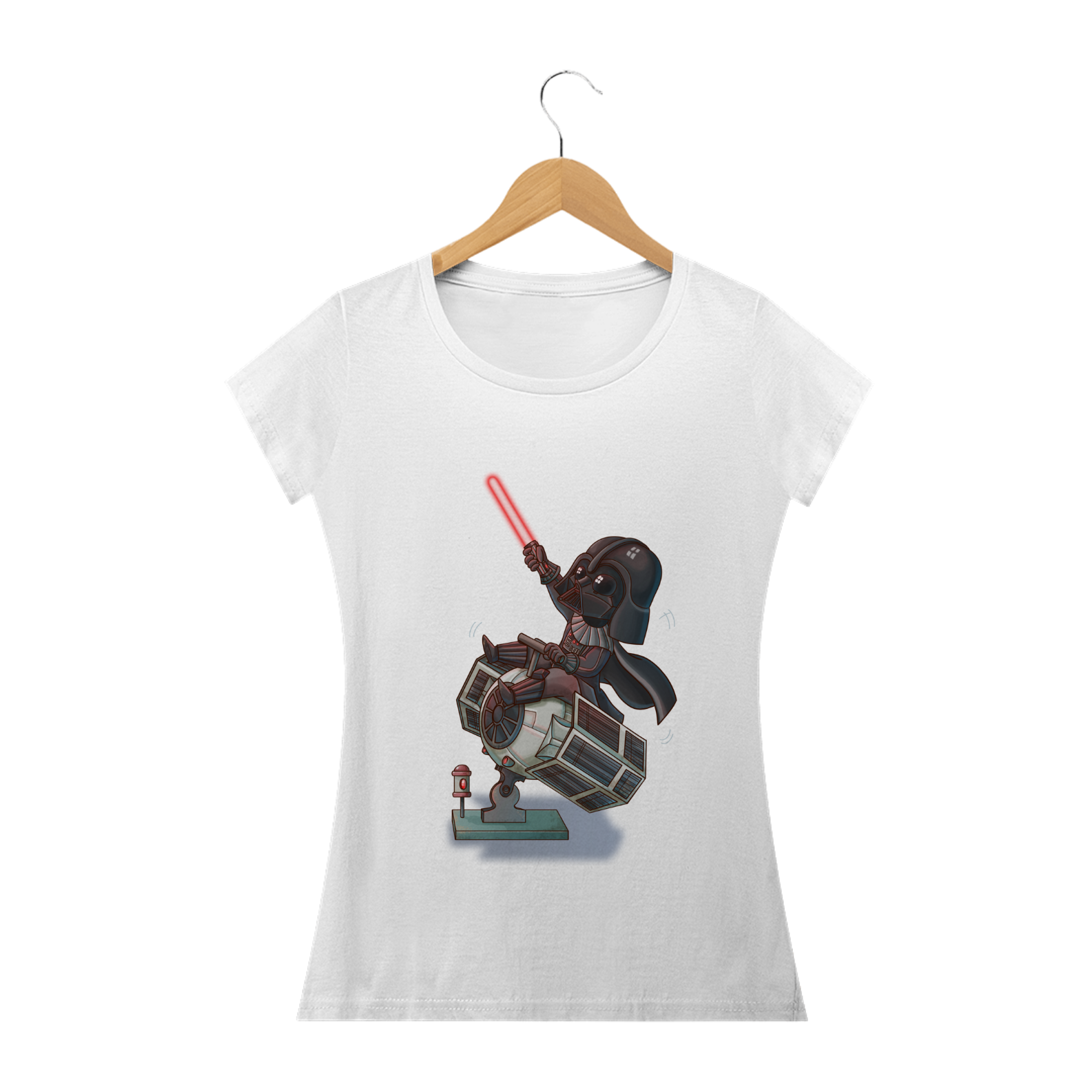 Nome do produto: CAMISETA BABY LONG DARTH VADER CARTOON