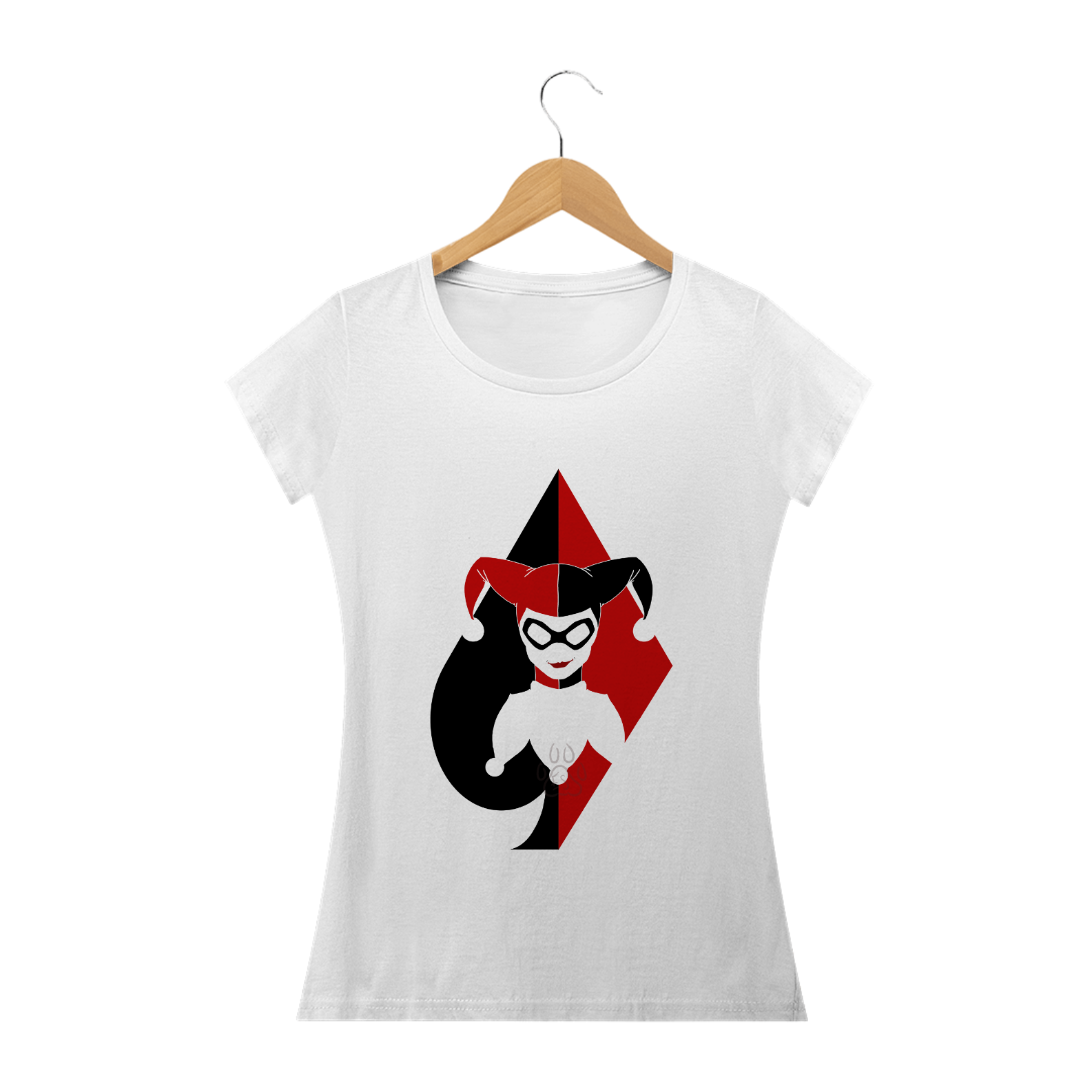 Nome do produto: CAMISETA BABY LONG HARLEY QUINN