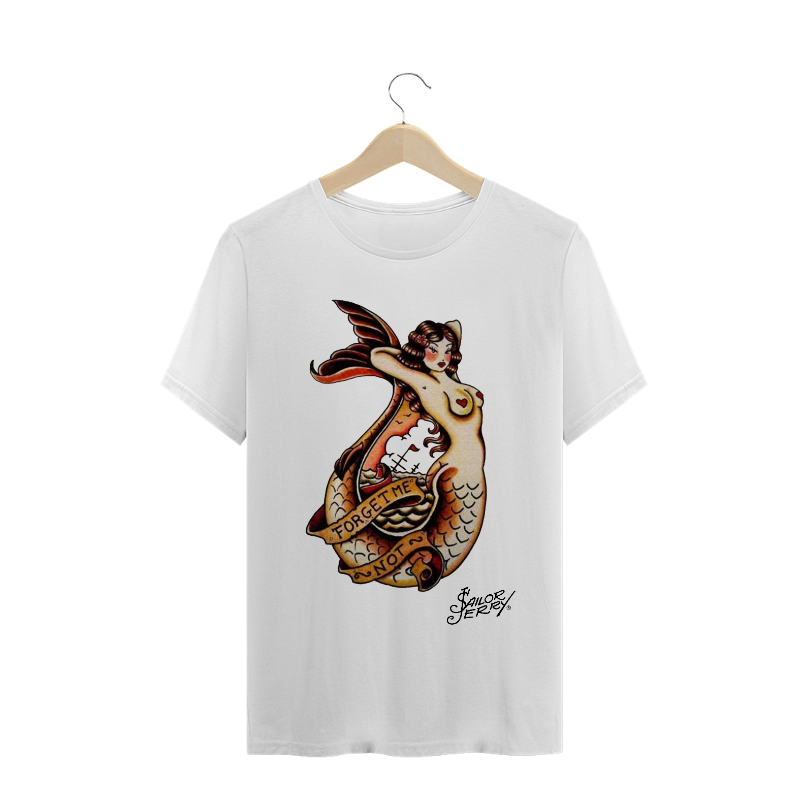 Nome do produto: CAMISETA OLD SCHOOL SEREIA