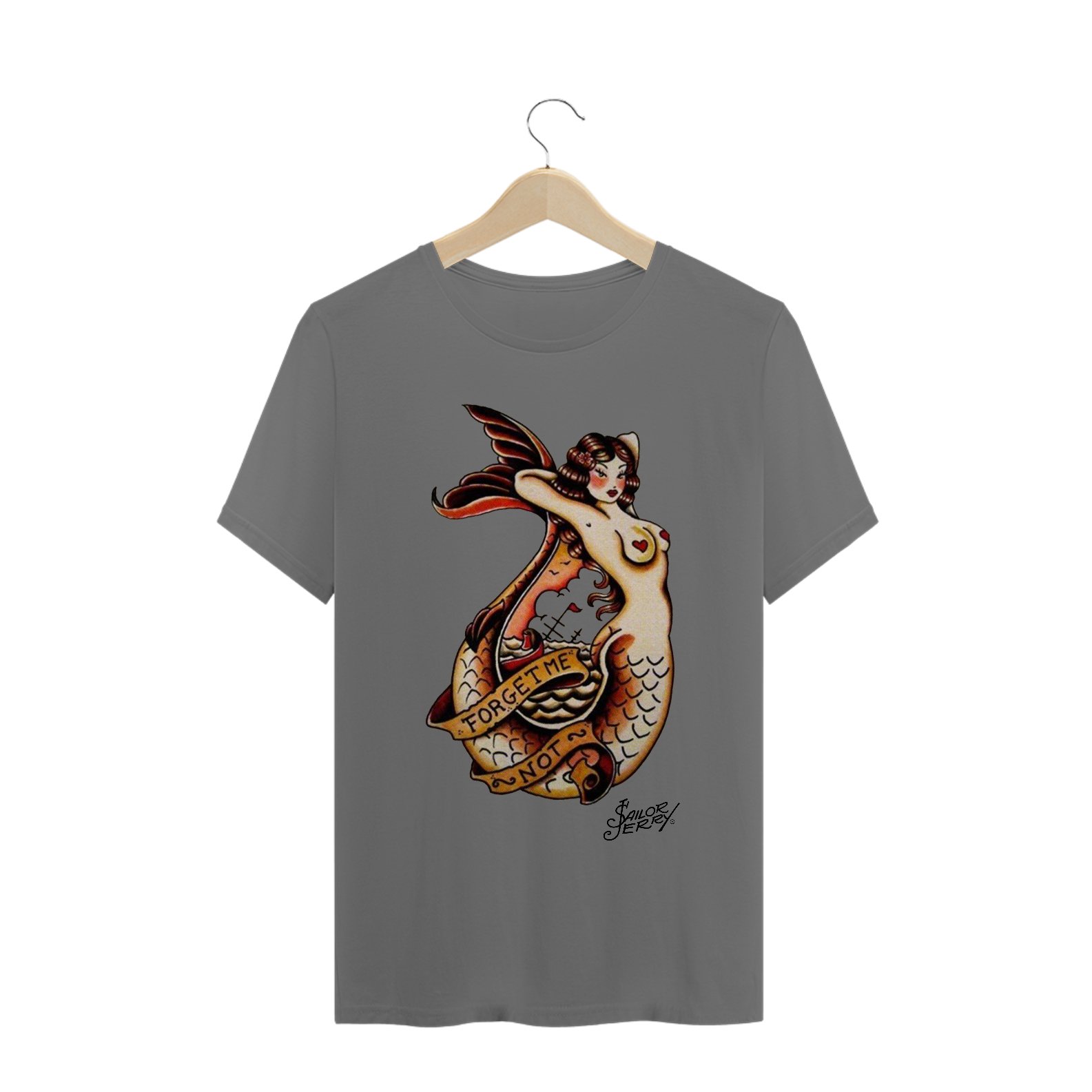 Nome do produto: CAMISETA ESTONADA OLD SCHOOL SEREIA