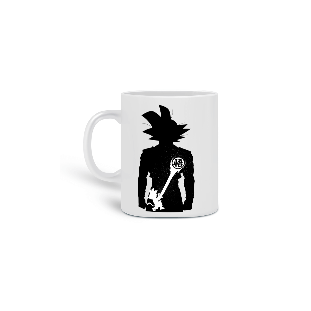 Nome do produto: CANECA DRAGON BALL SILHUETA GOKU