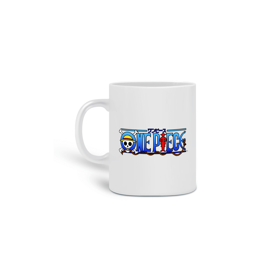 Nome do produto: CANECA ONE PIECE LOGO PERSONAGENS