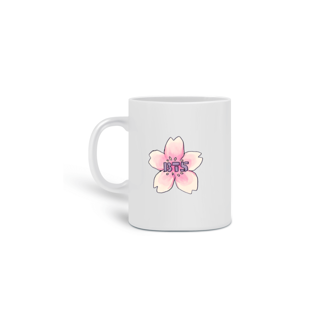 Nome do produto: CANECA BTS MEMBROS FLOR