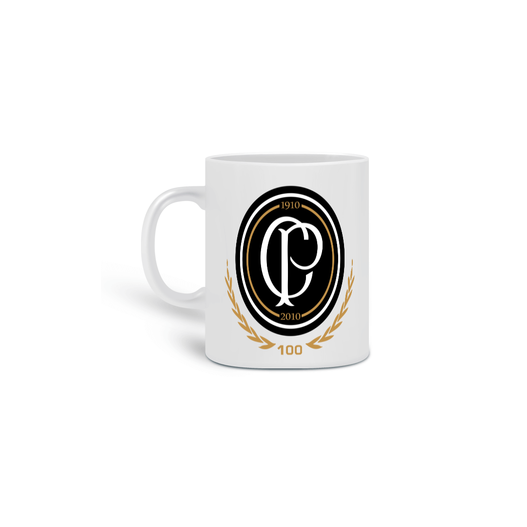 Nome do produto: CANECA CORINTHIANS BRASÃO ESCUDO