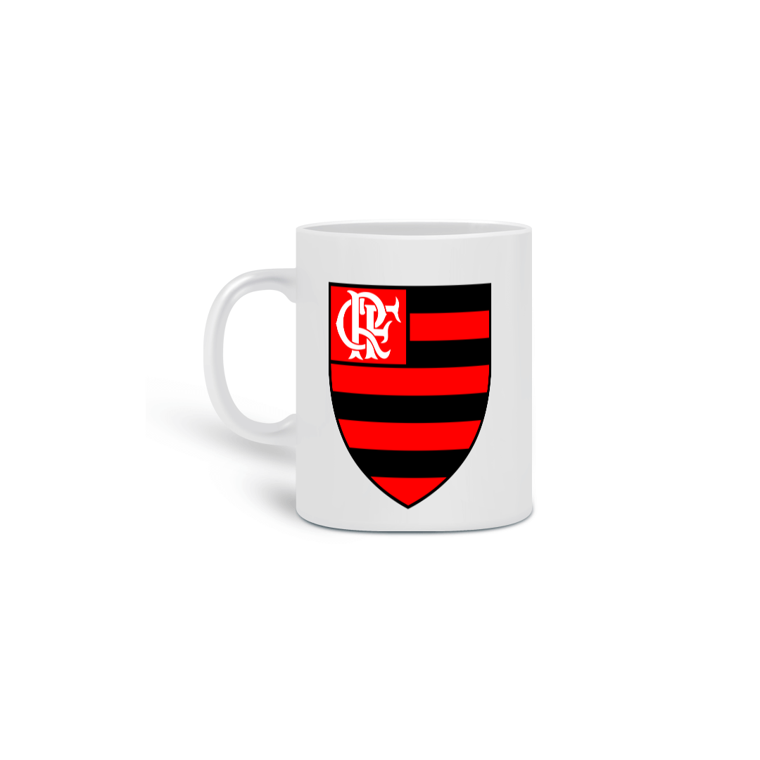 Nome do produto: CANECA FLAMENGO BRASÃO E ESCUDO