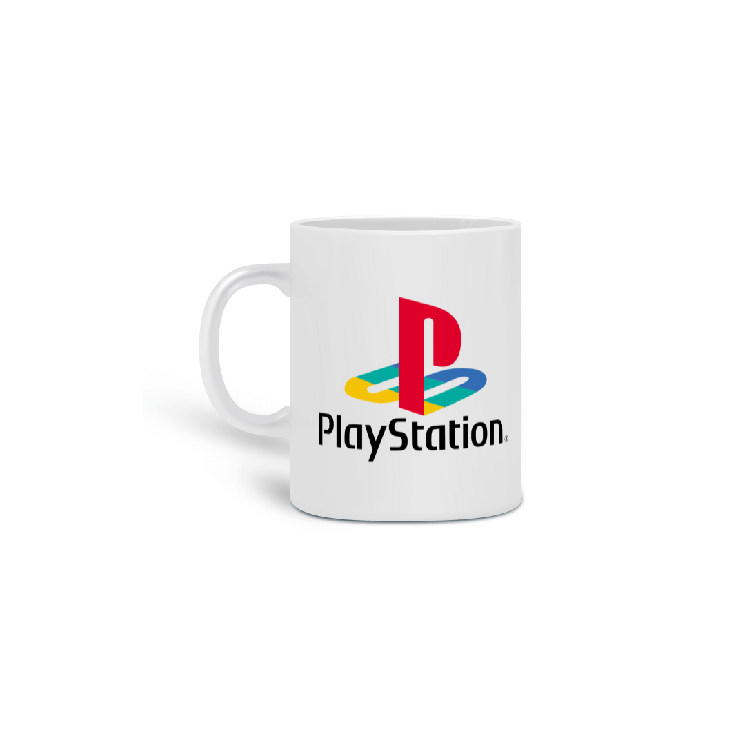 Nome do produto: CANECA PLAYSTATION LOGO BOTÕES