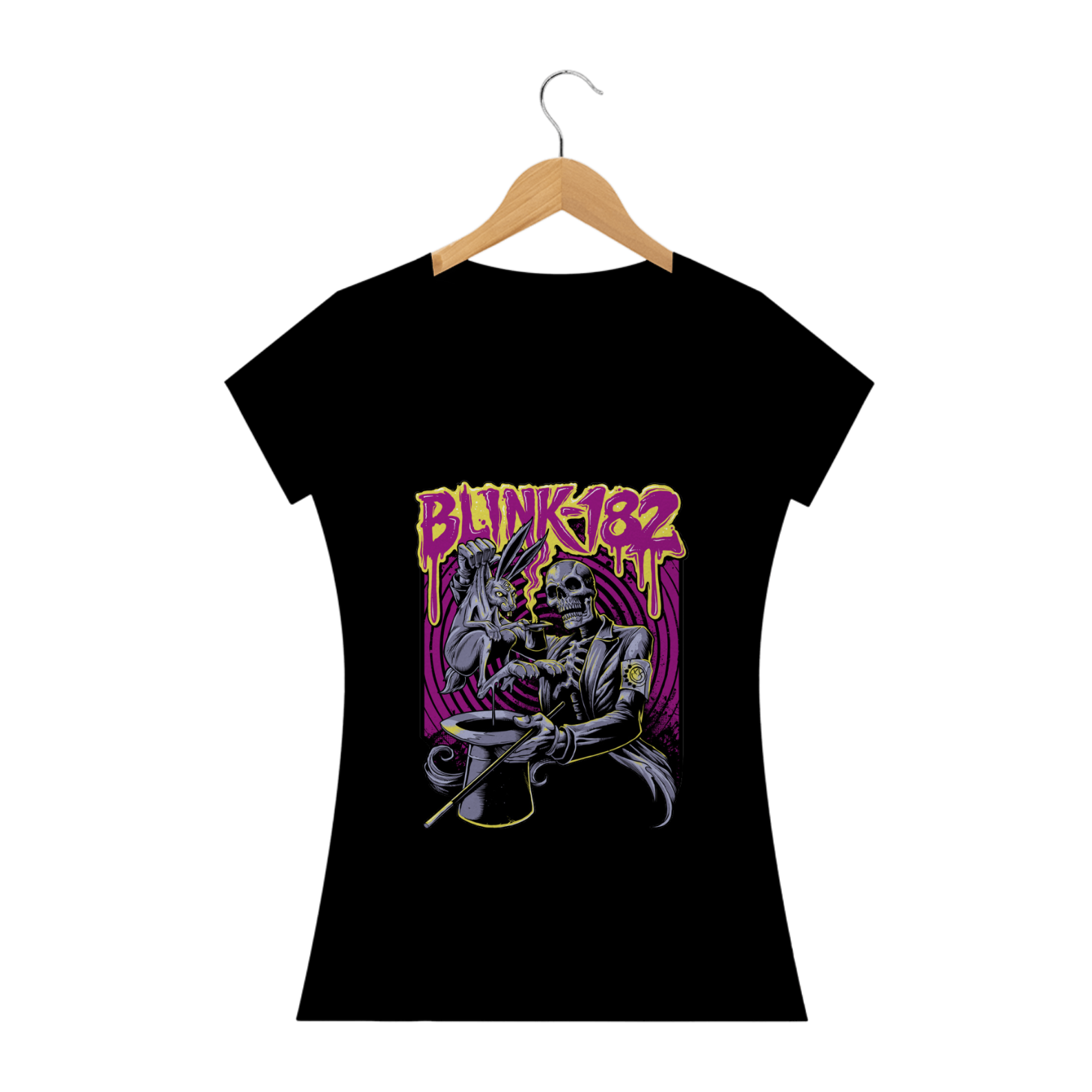 Nome do produto: CAMISETA BABY LONG BLINK 182 MÁGICO