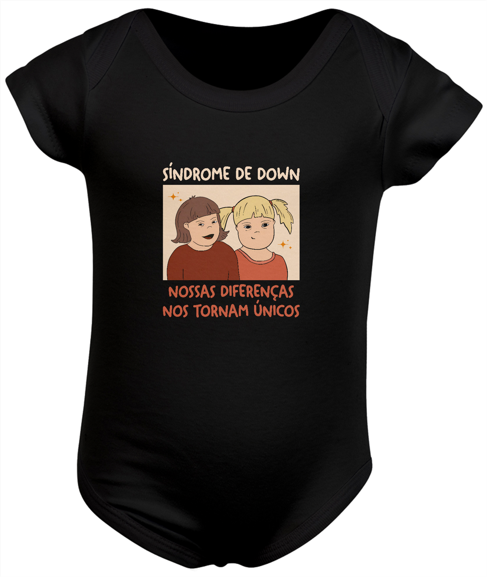 Nome do produto: NOSSAS DIFERENÇAS NOS TORNAM ÚNICOS [1] [BODY INFANTIL]