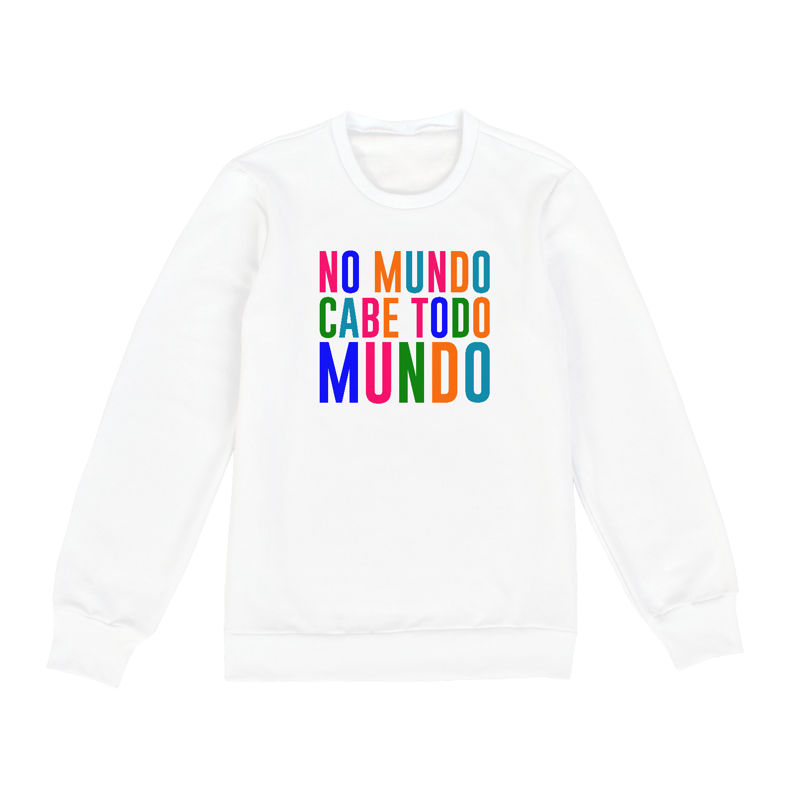 Nome do produto: NO MUNDO CABE TODO MUNDO [2] [MOLETOM UNISSEX] 