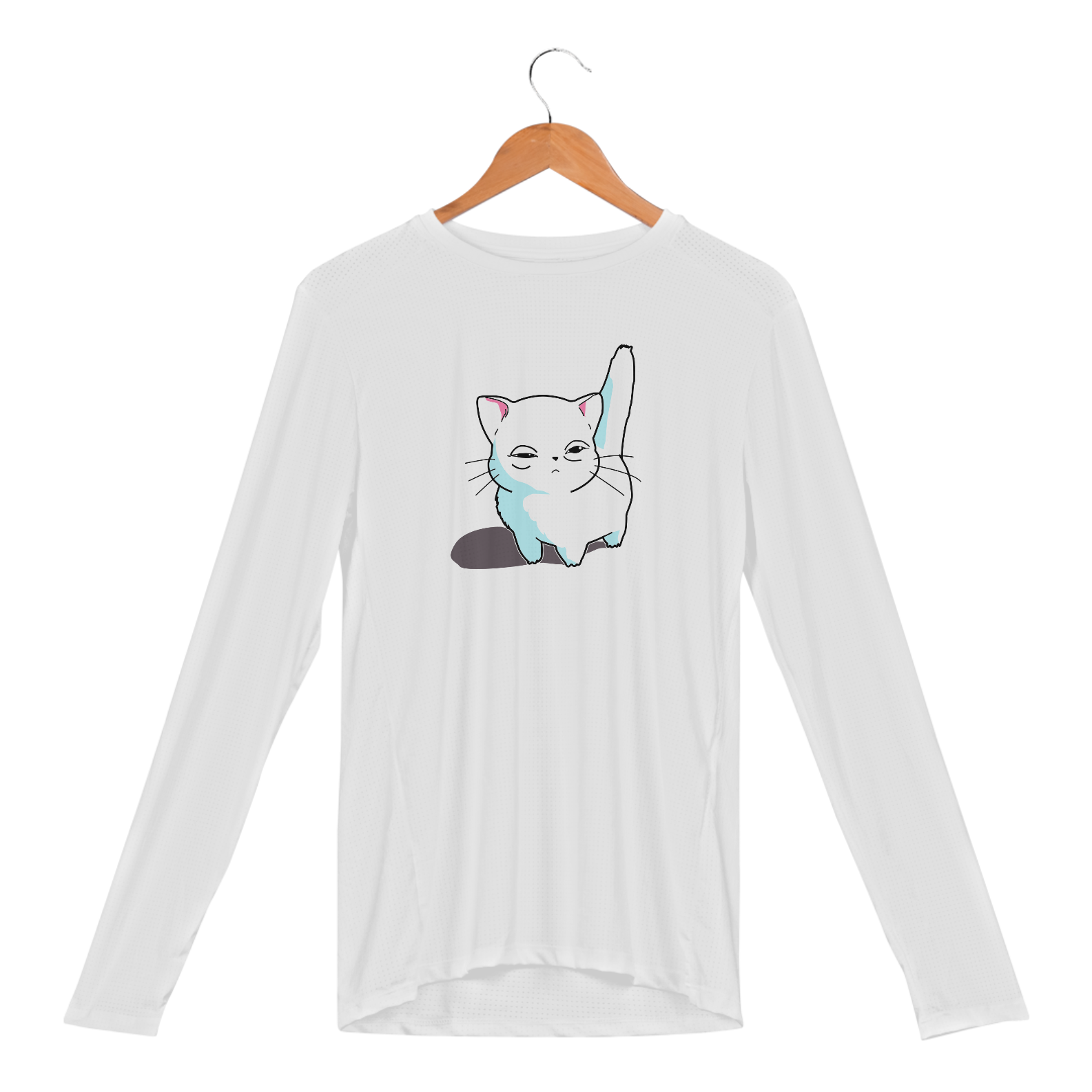Nome do produto: CAMISA MANGA LONGA DE GATINHO UV UNISEX